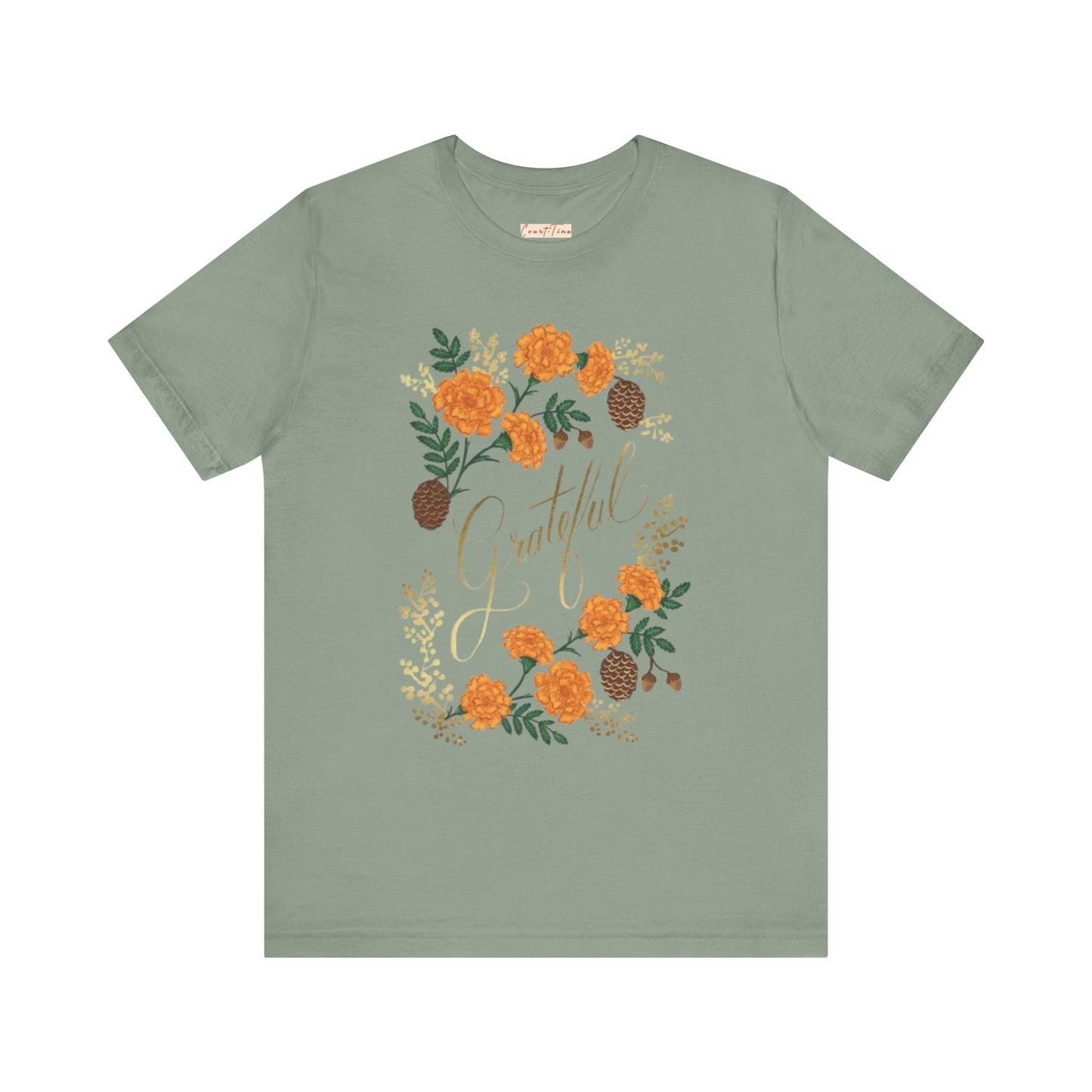 Grateful Floral Short Sleeve Tee