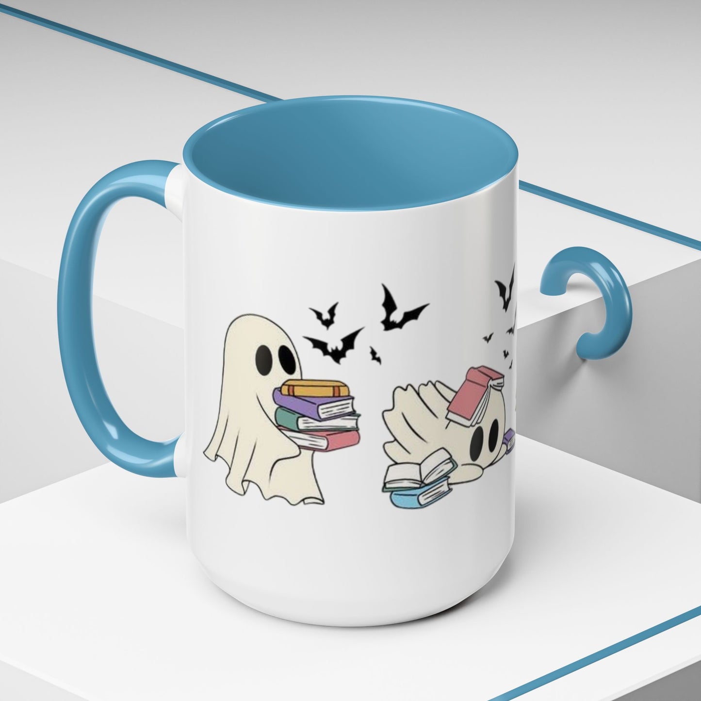 Ghostly Book Lover Coffee Mug - Spooky Reading Gift for Halloween, Literary Enthusiasts, Bookworm Accessories, Cute Ghost Mug, [...]