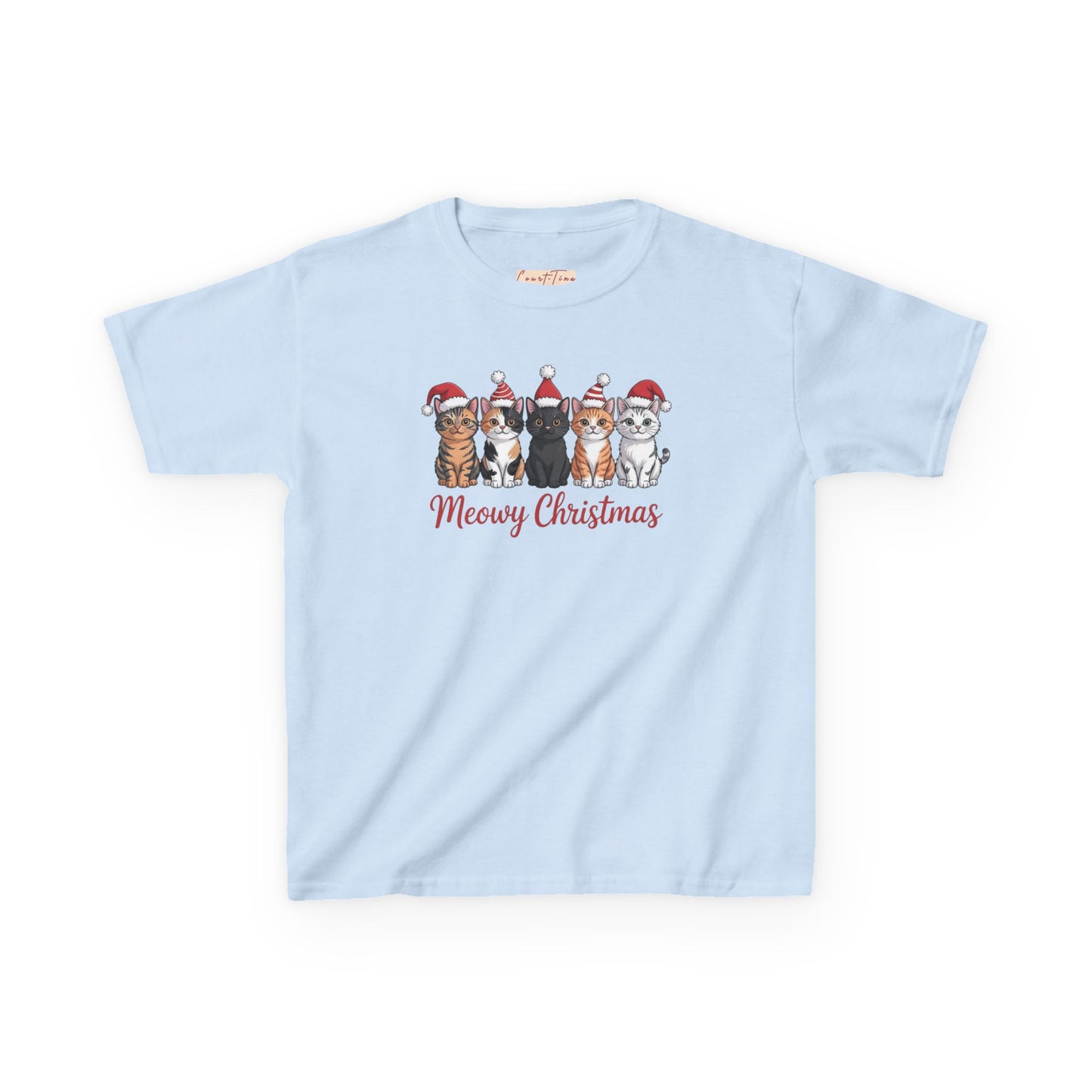 Meowy Christmas Kids Tee