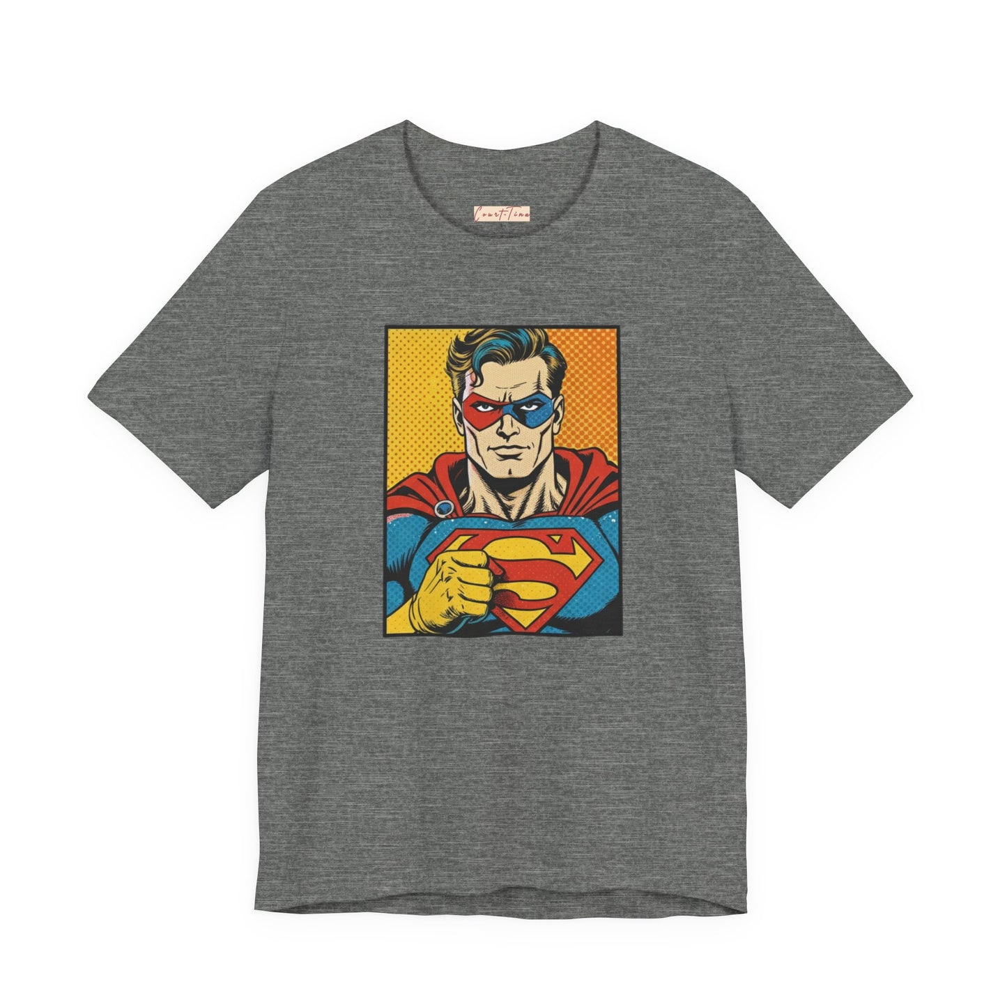 Retro Superhero Graphic Tee, Unisex T-Shirt, Fun Casual Wear, Comic Book Lover Gift, Birthday, Gift for Him/Her