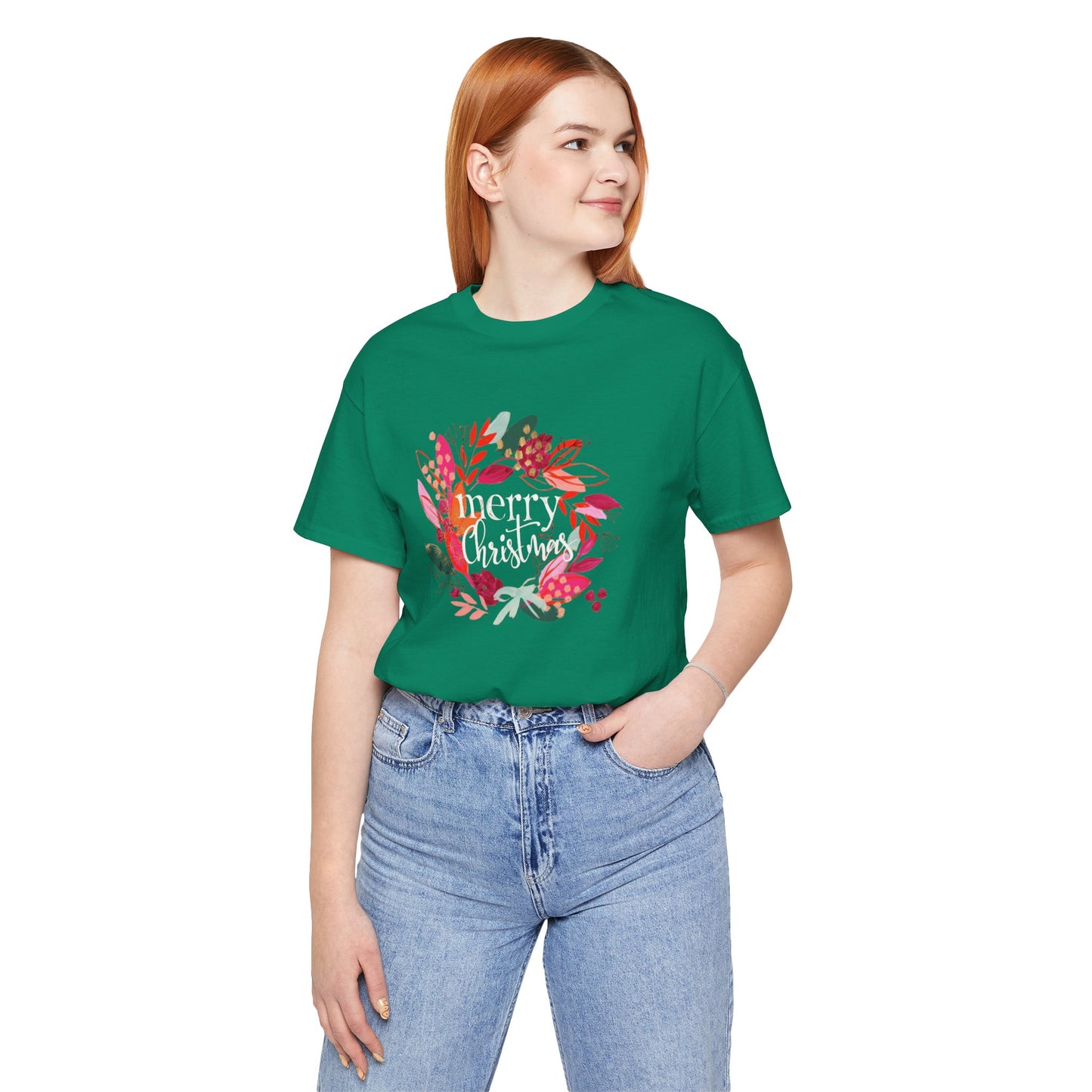 Merry Christmas Unisex Tee, Holiday Shirt, Gift for Him/Her, Festive T-Shirt, Cozy Christmas Wear, Seasonal Apparel