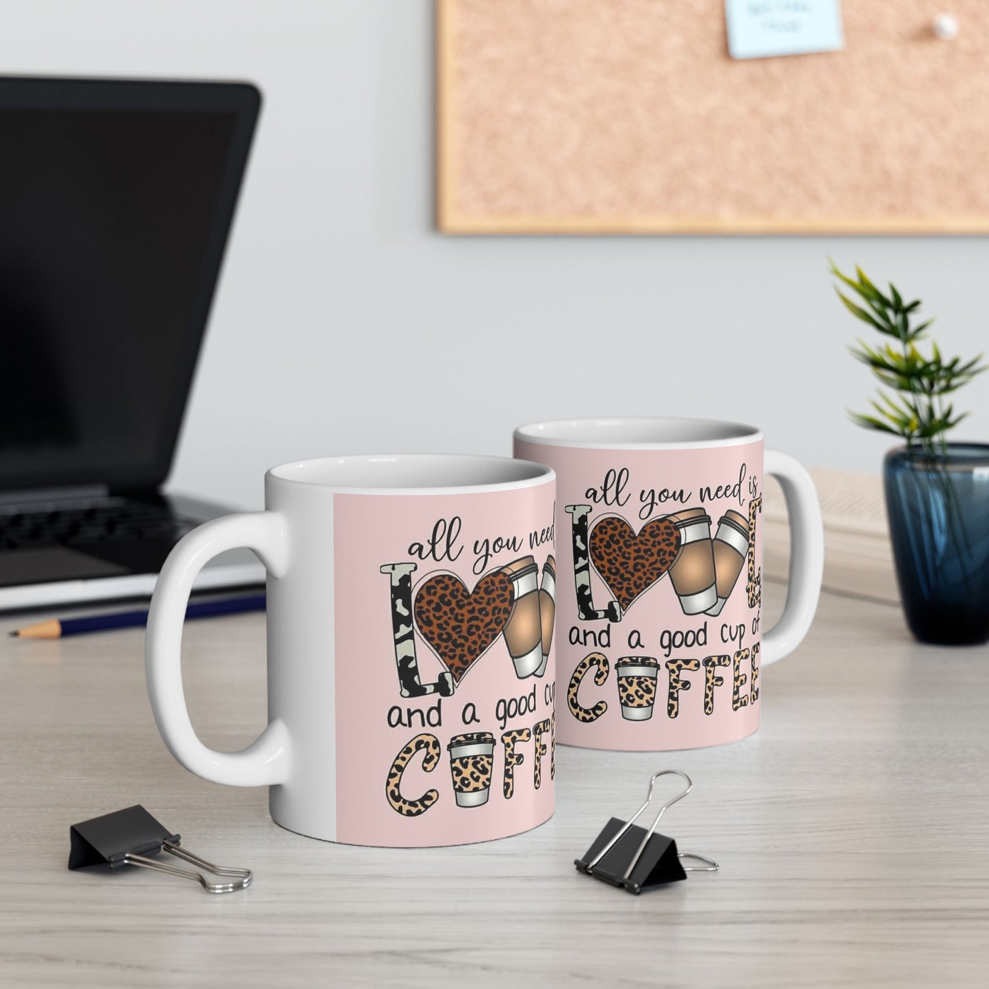 Love & Coffee Ceramic Mug
