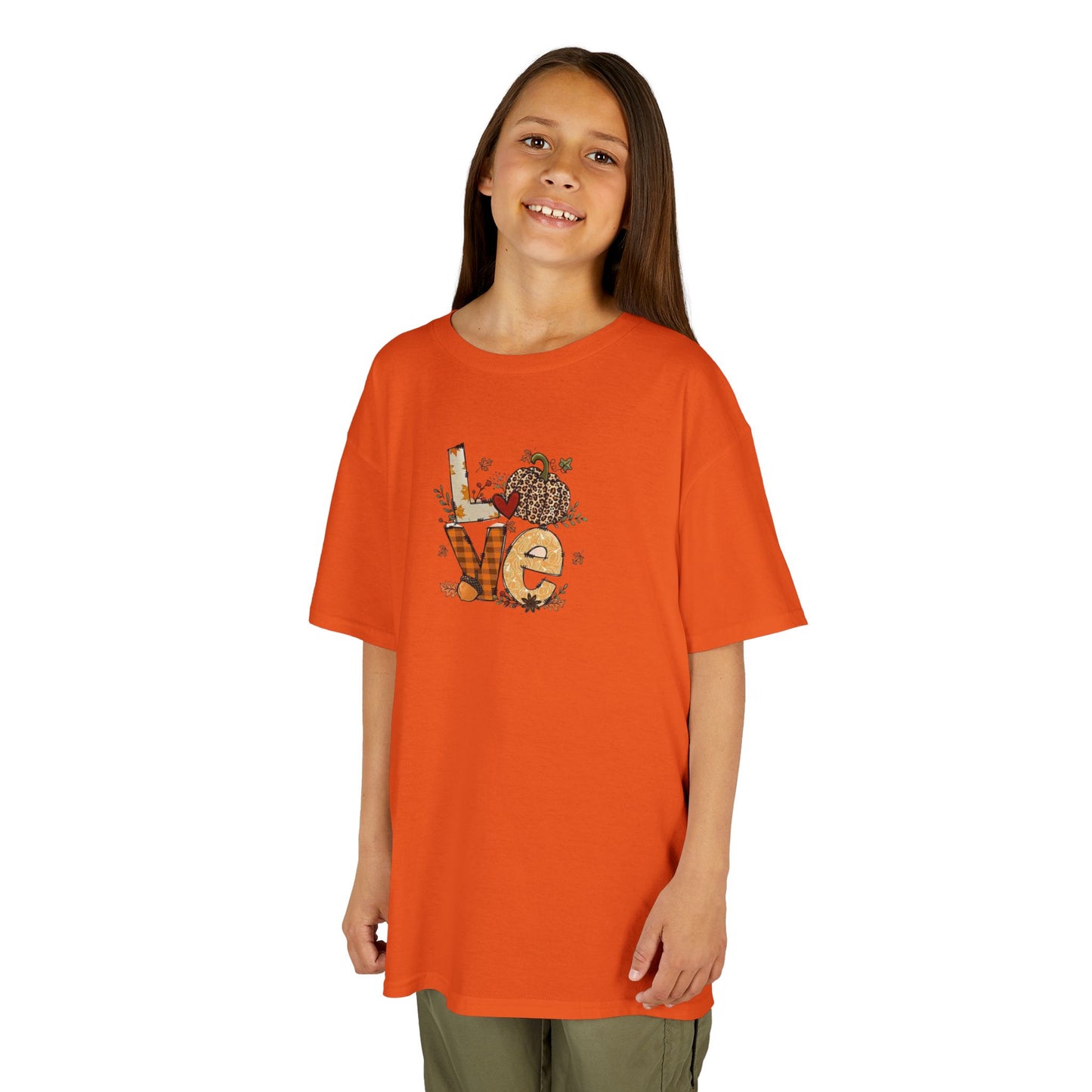 Kids Love Autumn Tee, Cute Kids T-Shirt, Animal Lovers Gift, Eco-Friendly Kids Shirt, Fun Kids Gift, Nature-Themed Apparel