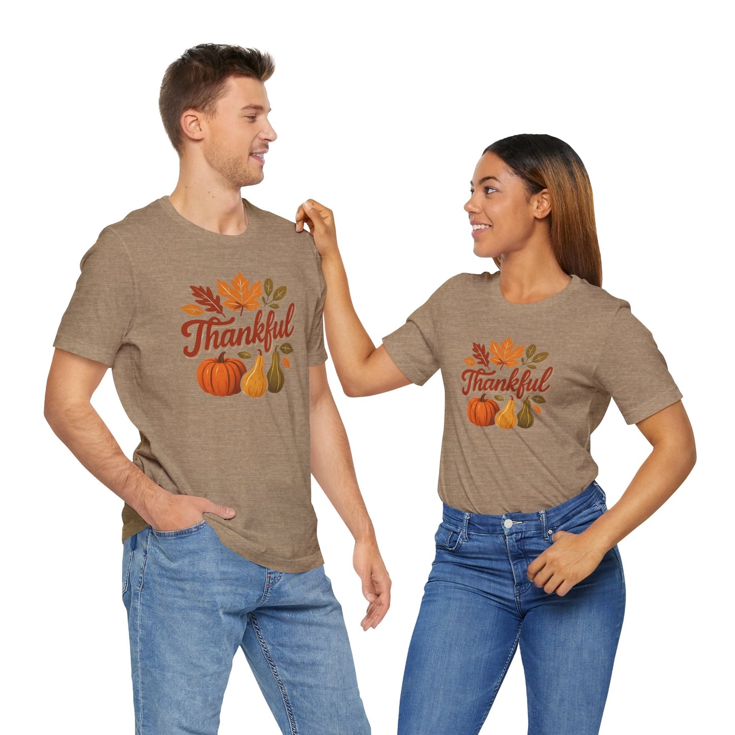 Fall Harvest Thankful Tee, Autumn Shirt, Thanksgiving Gift, Cozy Casual Wear, Unisex Fall Tee, Seasonal Apparel
