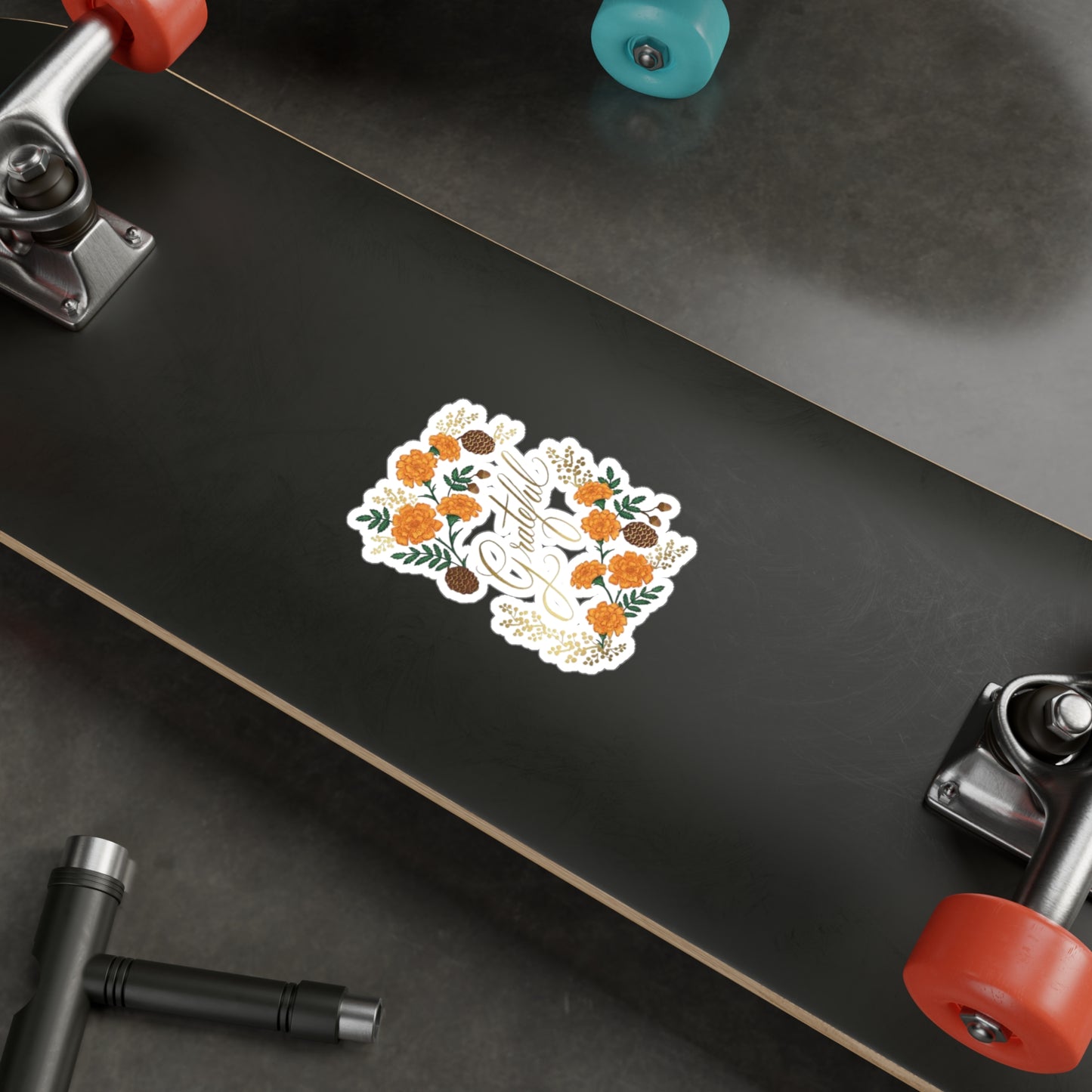 Grateful Floral Vinyl Decals