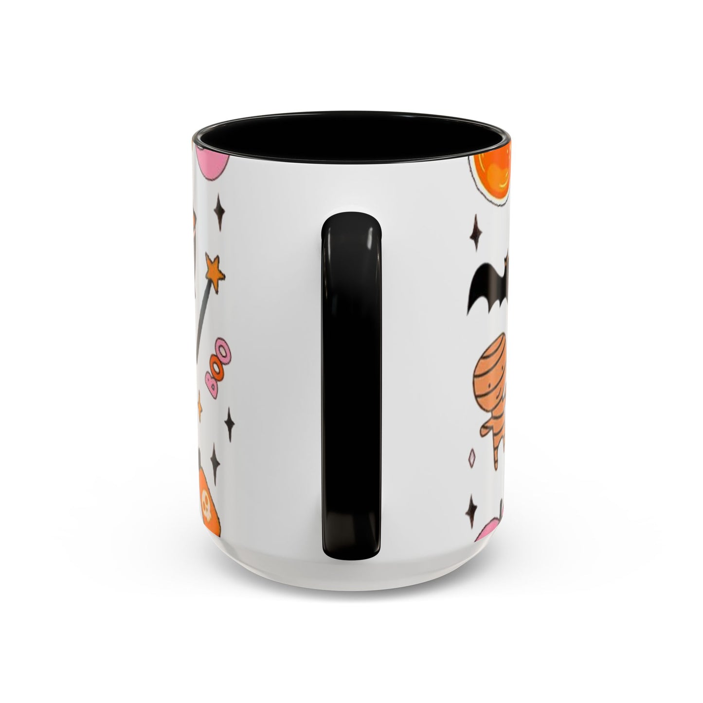Halloween Accent Coffee Mug - Spooky Cute Designs, Perfect for Fall Décor, Pumpkin, Trick-or-Treat, Autumn Gift, Kids & Adults
