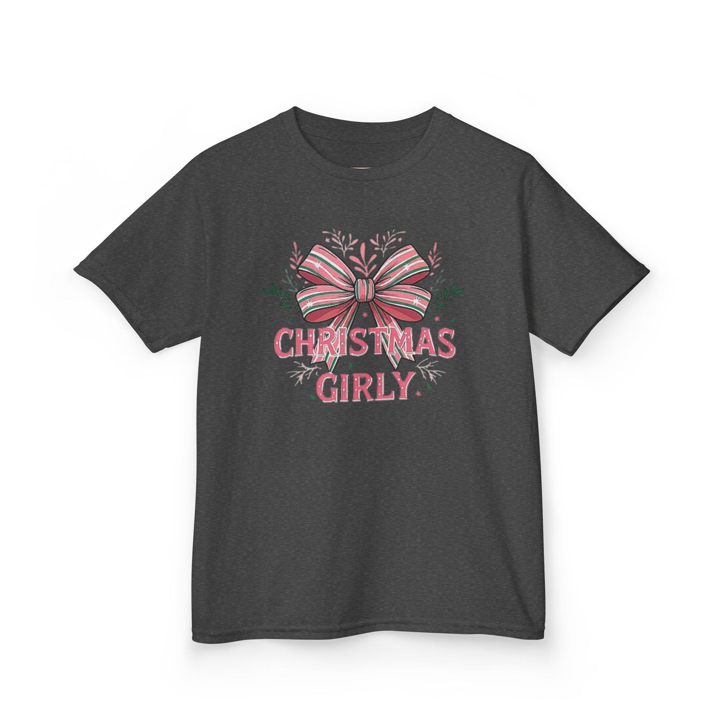Cute Christmas Tee for Kids, Holiday Gift, Girly T-Shirt, Festive Apparel, Fun Christmas Outfit, Xmas Shirt for Girls