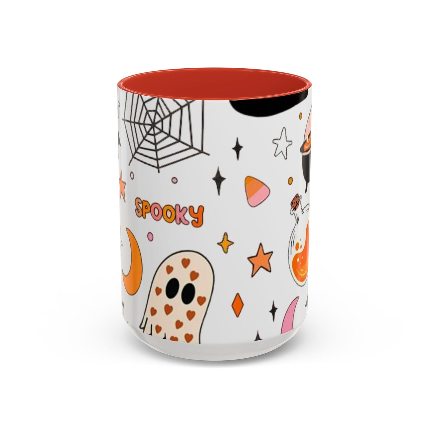 Halloween Accent Coffee Mug - Spooky Cute Designs, Perfect for Fall Décor, Pumpkin, Trick-or-Treat, Autumn Gift, Kids & Adults