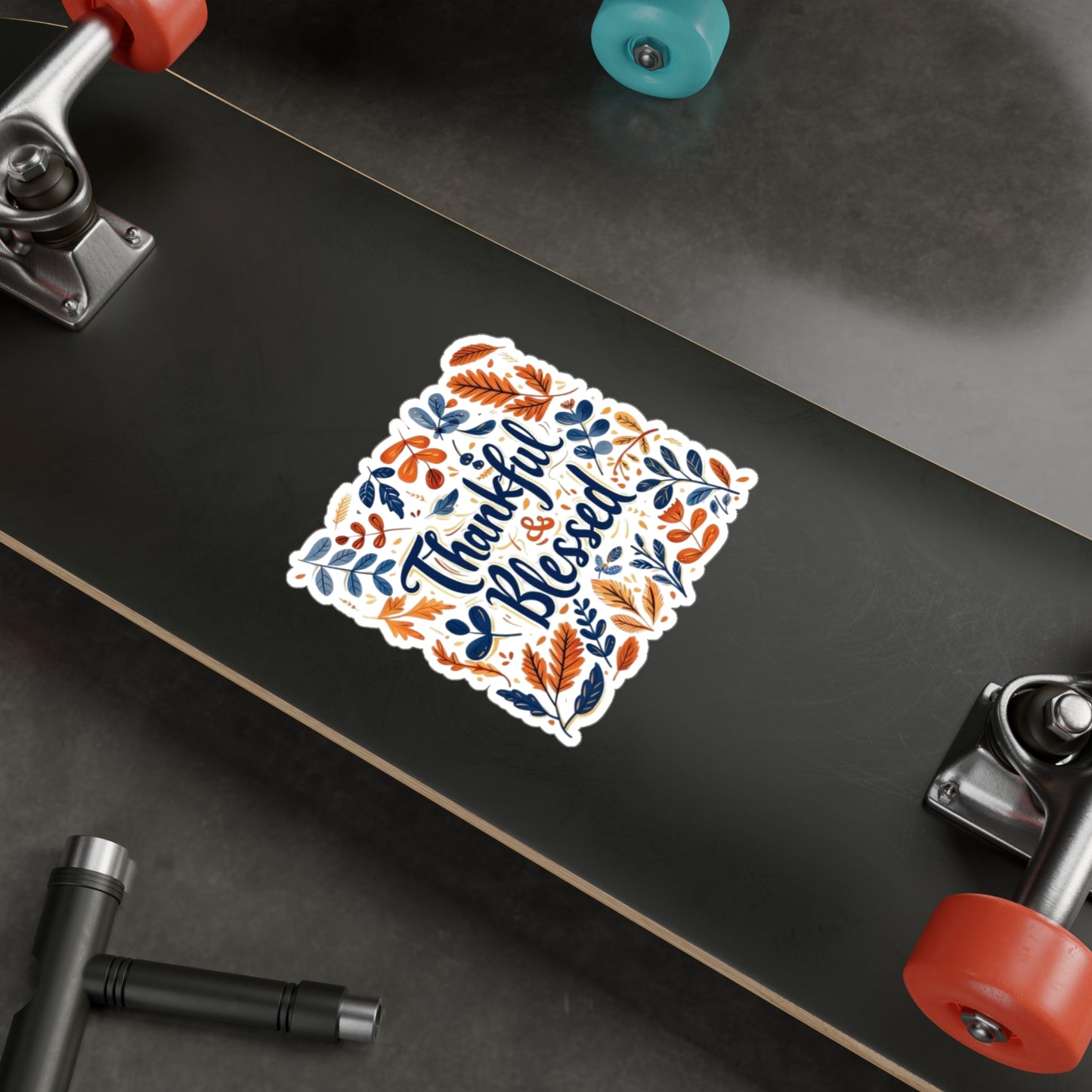 Thankful & Blessed Kiss-Cut Vinyl Decals