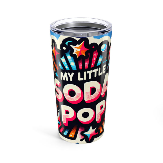 Colorful Soda Pop Tumbler - Fun Drinkware for Parties, Summer, Gifts, Travel, Home
