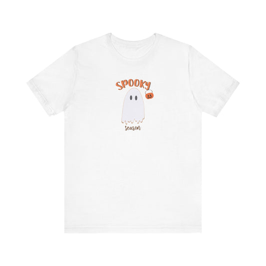 Spooky Ghost Unisex Tee, Halloween Shirt, Cute Ghost T-Shirt, Casual Halloween Outfit, Fun Gift for Ghost Lovers