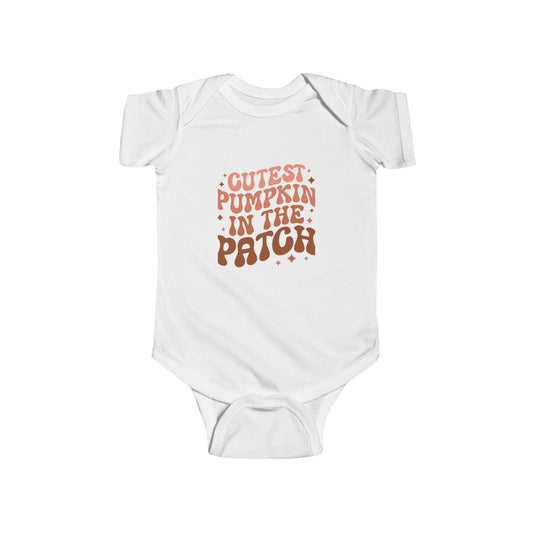 Adorable Pumpkin Patch Infant Bodysuit, Cute Baby Clothes, Fall Fashion, Newborn Gift, Halloween Outfit