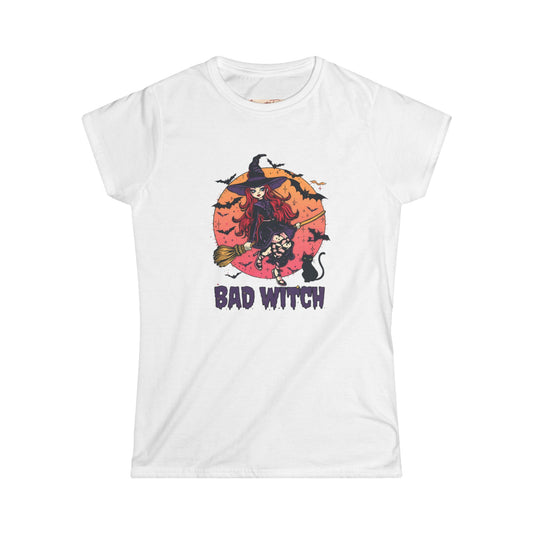 Women's Tee - Bad Witch Halloween Tee, Spooky Season Shirt, Witchy Gift for Witches, Fall Fashion