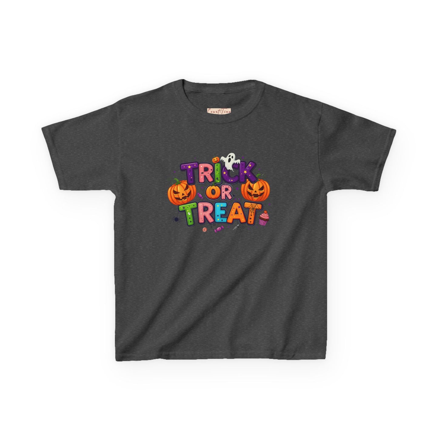 Kids Halloween Tee - Trick or Treat T-Shirt, Perfect for Halloween Parties, Costume, Pumpkin Designs, Fun Kids Apparel