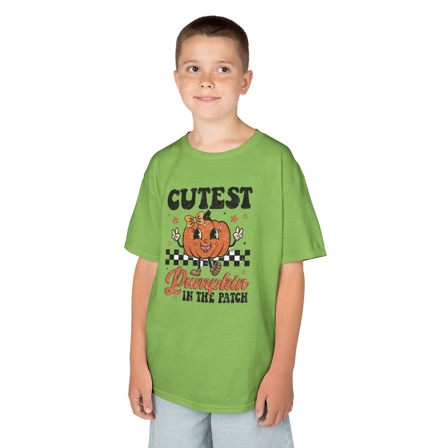Cute Pumpkin Kids Tee - Fall Apparel, Halloween T-Shirt, Thanksgiving Gift, Pumpkin Patch Outfit, Kid's Halloween Shirt