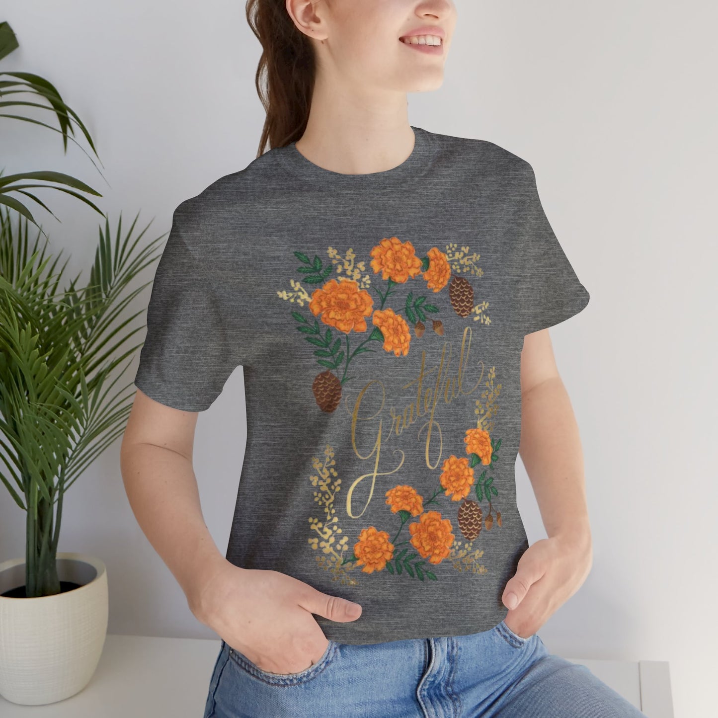 Grateful Floral Short Sleeve Tee