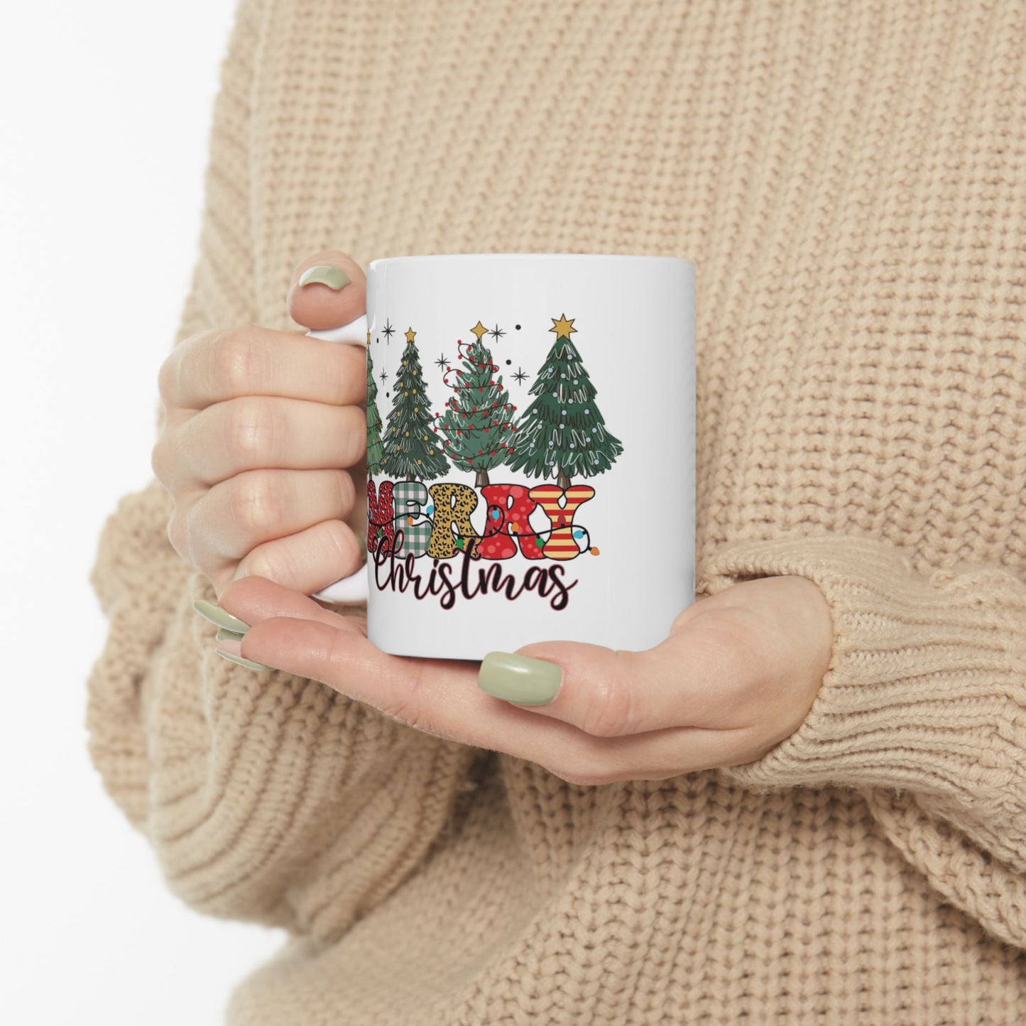 Festive Christmas Mug - Holiday Drinkware, Perfect Gift for Christmas, Seasonal Decor, Hot Cocoa, Winter Celebrations, Cute Holiday Design