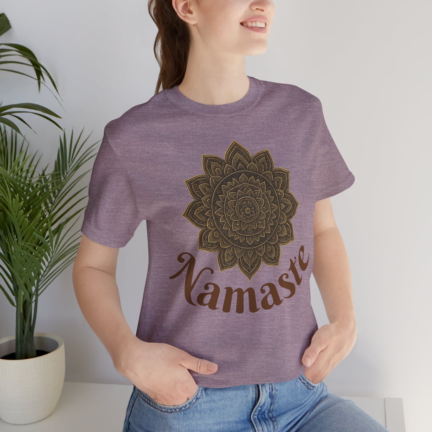 Bohemian Mandala Unisex Jersey Tee - Casual Wear, Graphic T-Shirt, Gift for Yoga Lovers, Spiritual Apparel, Everyday Comfort