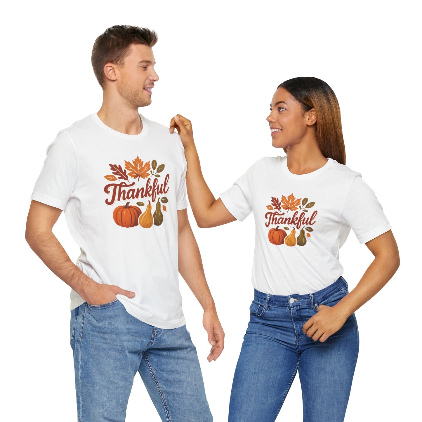Fall Harvest Thankful Tee, Autumn Shirt, Thanksgiving Gift, Cozy Casual Wear, Unisex Fall Tee, Seasonal Apparel