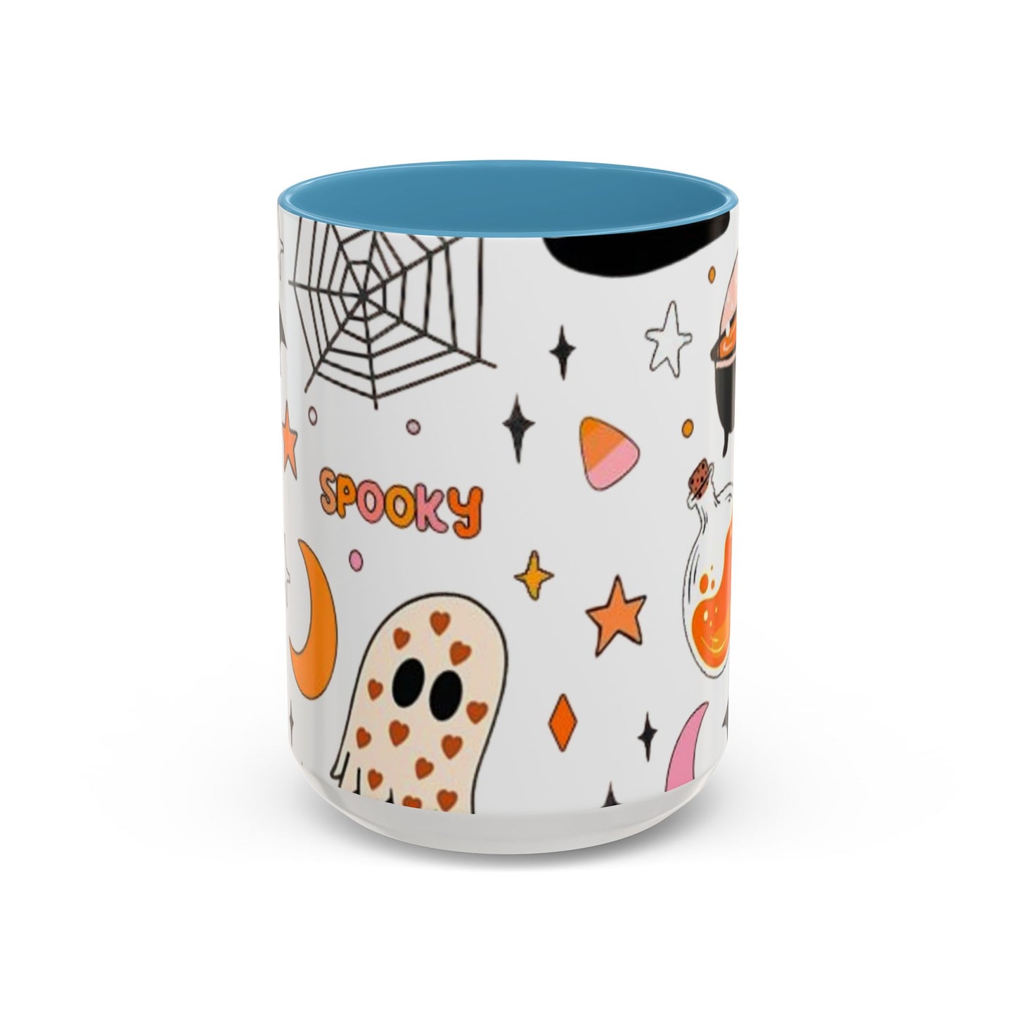 Halloween Accent Coffee Mug - Spooky Cute Designs, Perfect for Fall Décor, Pumpkin, Trick-or-Treat, Autumn Gift, Kids & Adults