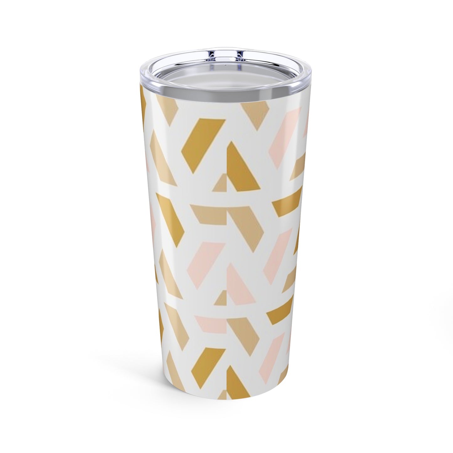 Chic Geometric Tumbler - 20oz Insulated Cup, Perfect for Coffee Lovers, Stylish Travel Mug, Gift for Her, Wedding Favors, Home Decor