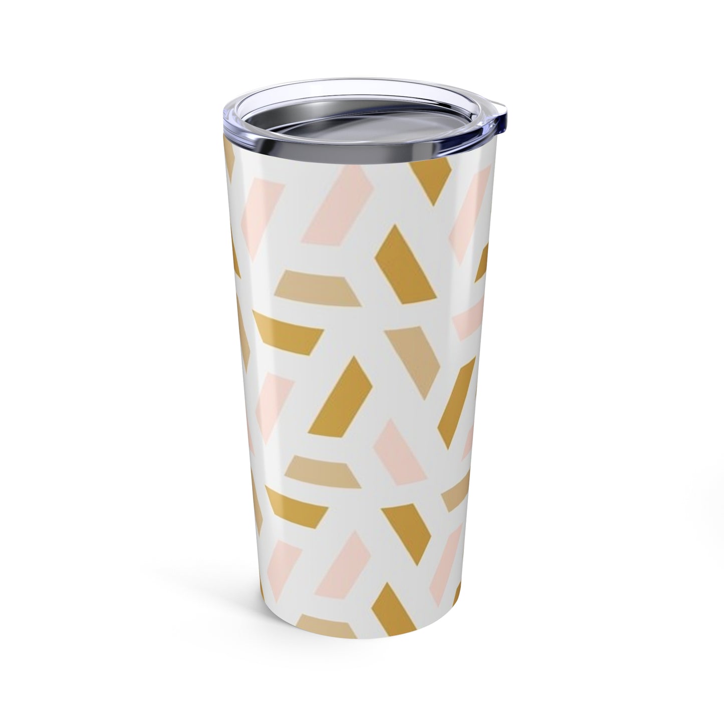 Chic Geometric Tumbler - 20oz Insulated Cup, Perfect for Coffee Lovers, Stylish Travel Mug, Gift for Her, Wedding Favors, Home Decor