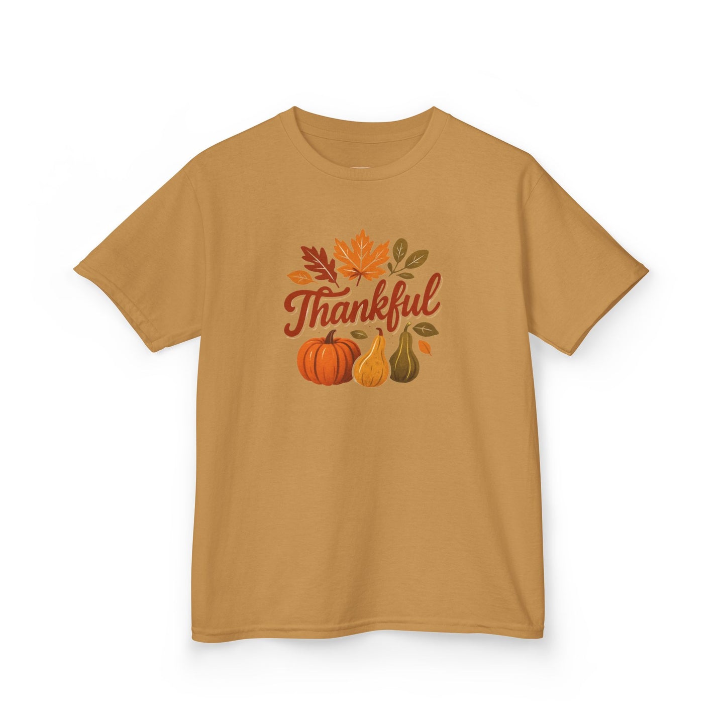 Thankful Kids Tee for Fall Celebrations, Autumn T-Shirt, Thanksgiving Apparel, Seasonal Kidswear, Family Gatherings Clothing