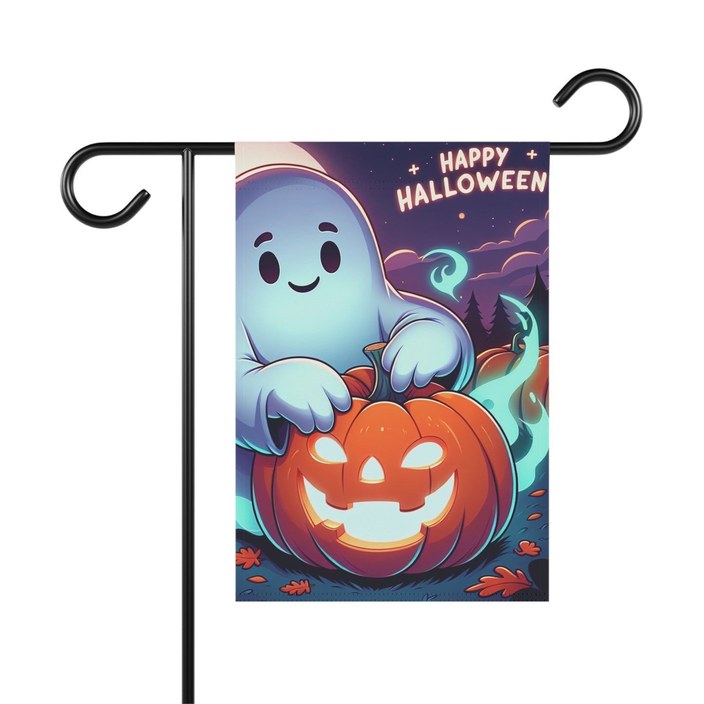 Halloween Garden Banner, Whimsical Decor, Spooky Season Flag, Outdoor Decoration, Trick or Treat Theme