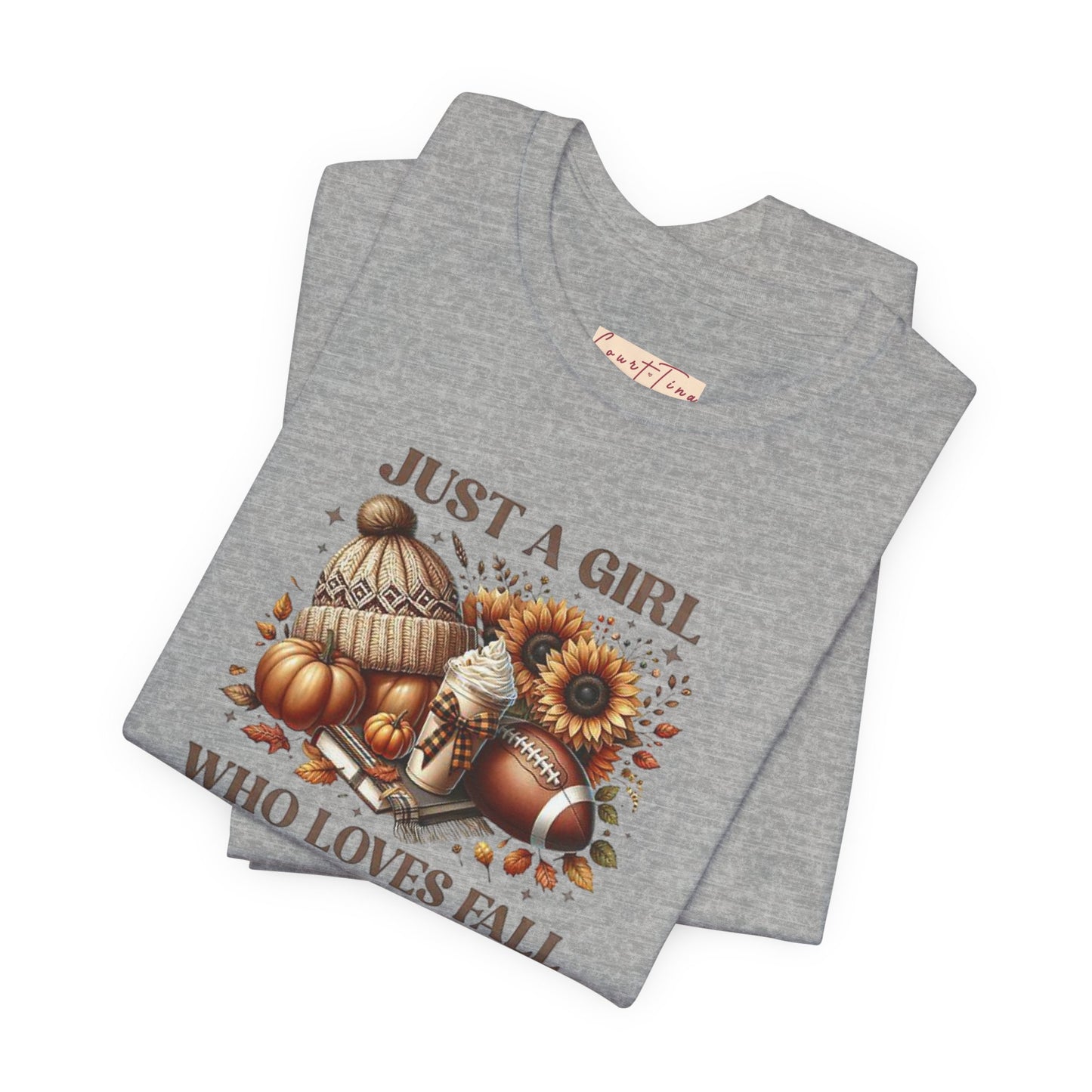 Fall Lover Tee, Just a Girl Who Loves Fall Shirt, Autumn Graphic Tee, Seasonal Sweatshirt, Cozy Fall Apparel, Thanksgiving Gift