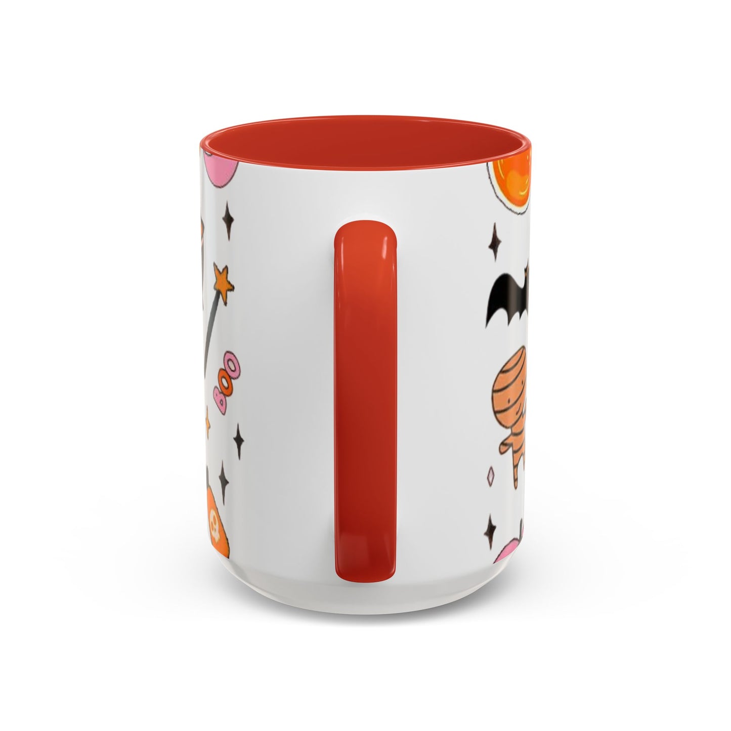 Halloween Accent Coffee Mug - Spooky Cute Designs, Perfect for Fall Décor, Pumpkin, Trick-or-Treat, Autumn Gift, Kids & Adults