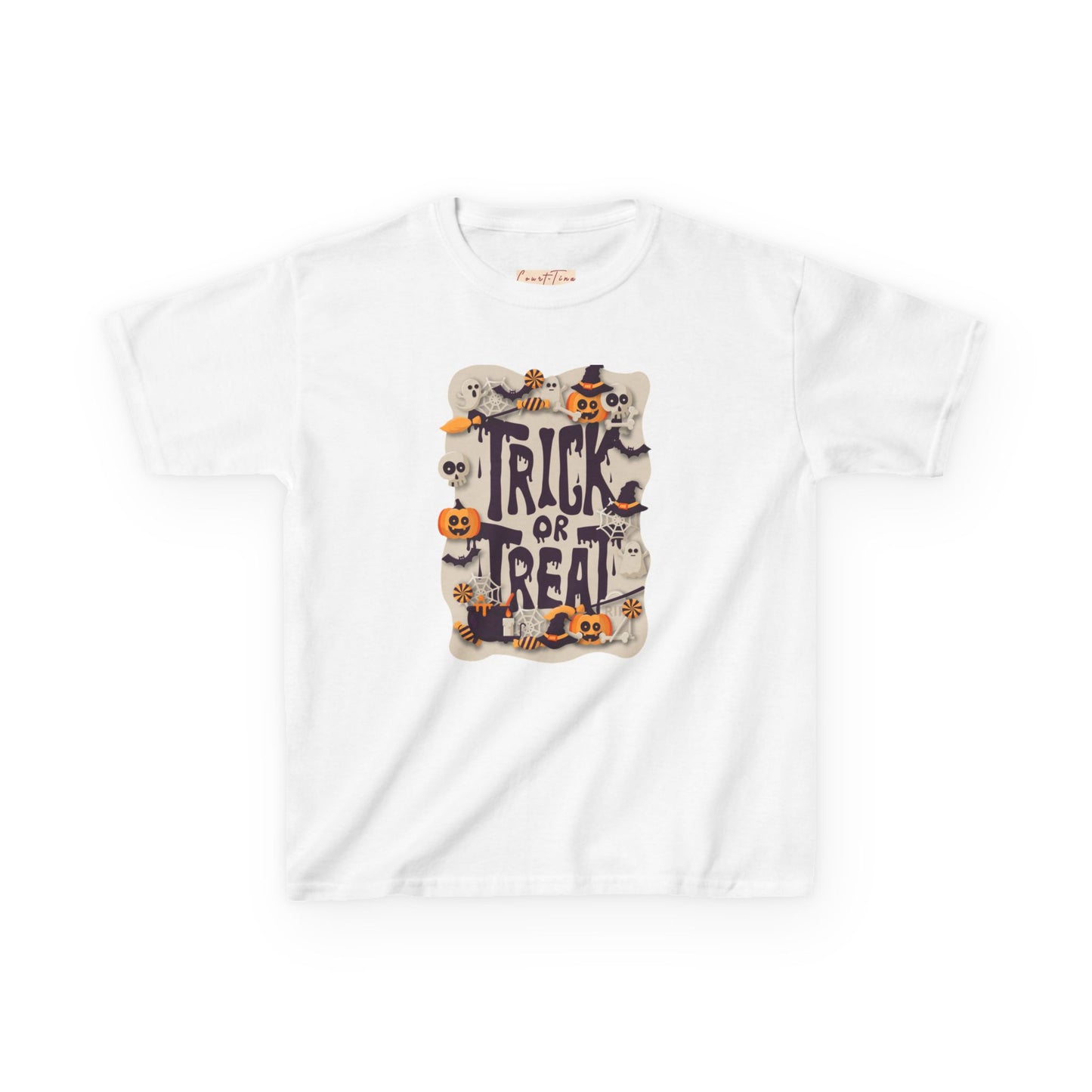 Kids Halloween Tee, Trick or Treat Shirt, Fun Fall Apparel, Halloween Costume, Kids Graphic Tee, Spooky Season T-Shirt