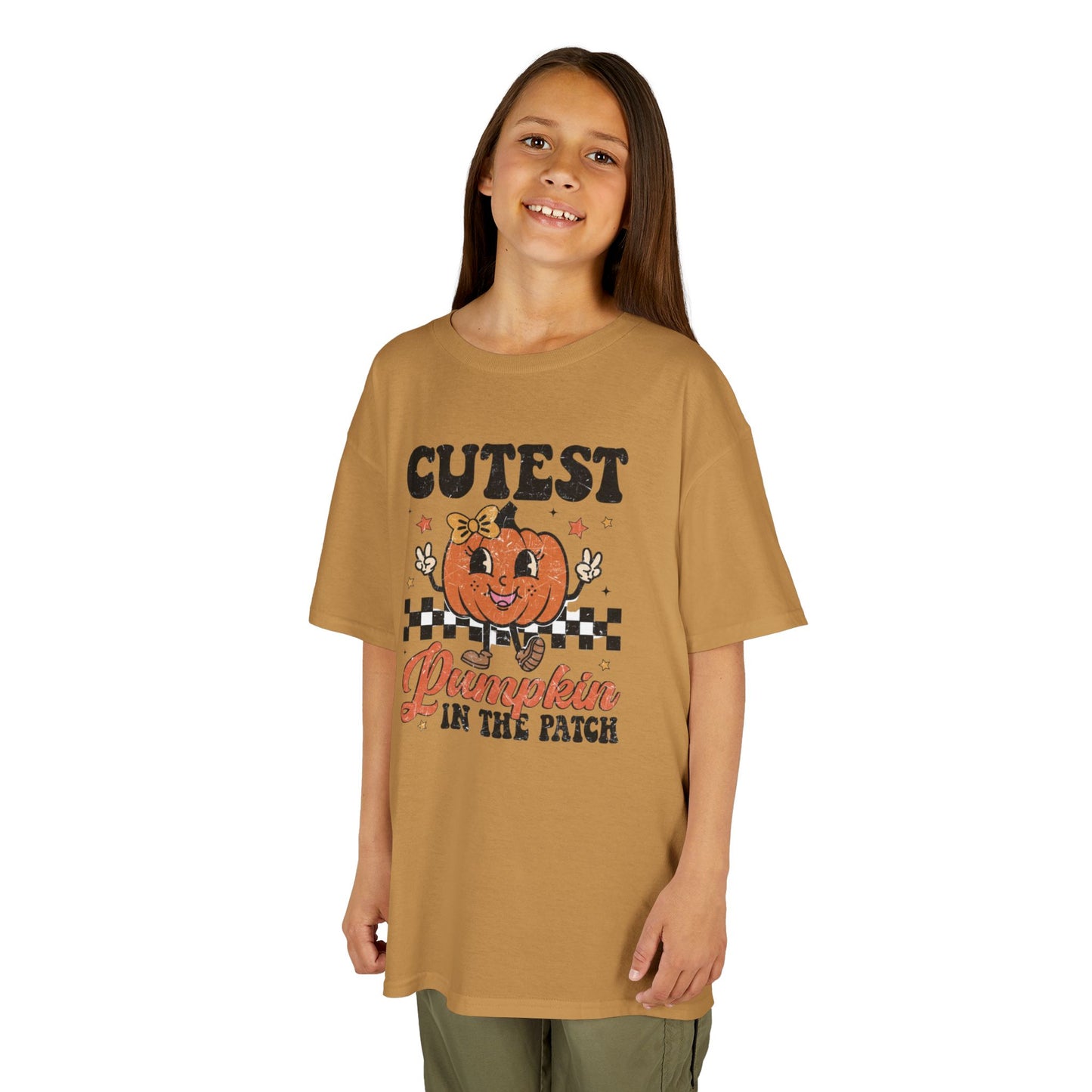 Cute Pumpkin Kids Tee - Fall Apparel, Halloween T-Shirt, Thanksgiving Gift, Pumpkin Patch Outfit, Kid's Halloween Shirt