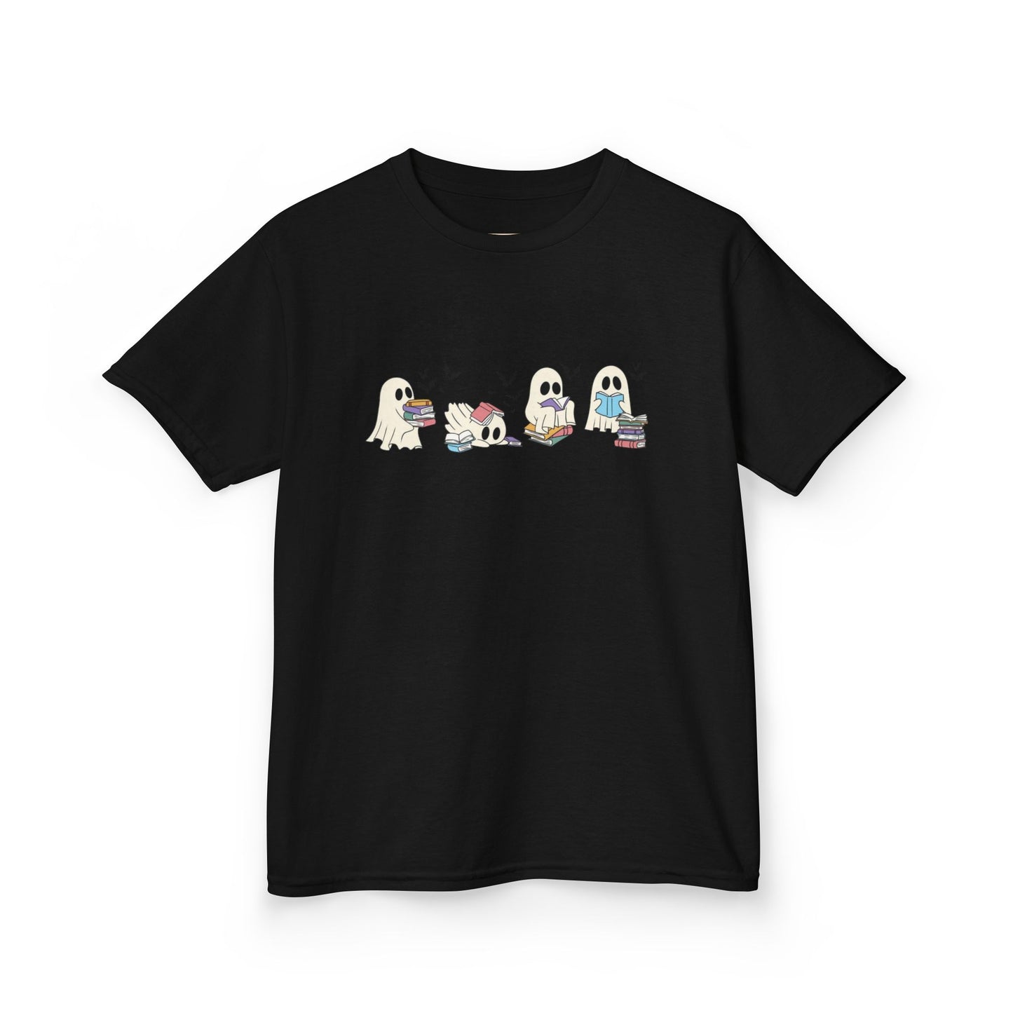 Kids Tee - Reading Ghost Fun & Playful Cotton Shirt for Boys & Girls, Kids' Gift, Birthday, Everyday Wear, Cute Animal Design