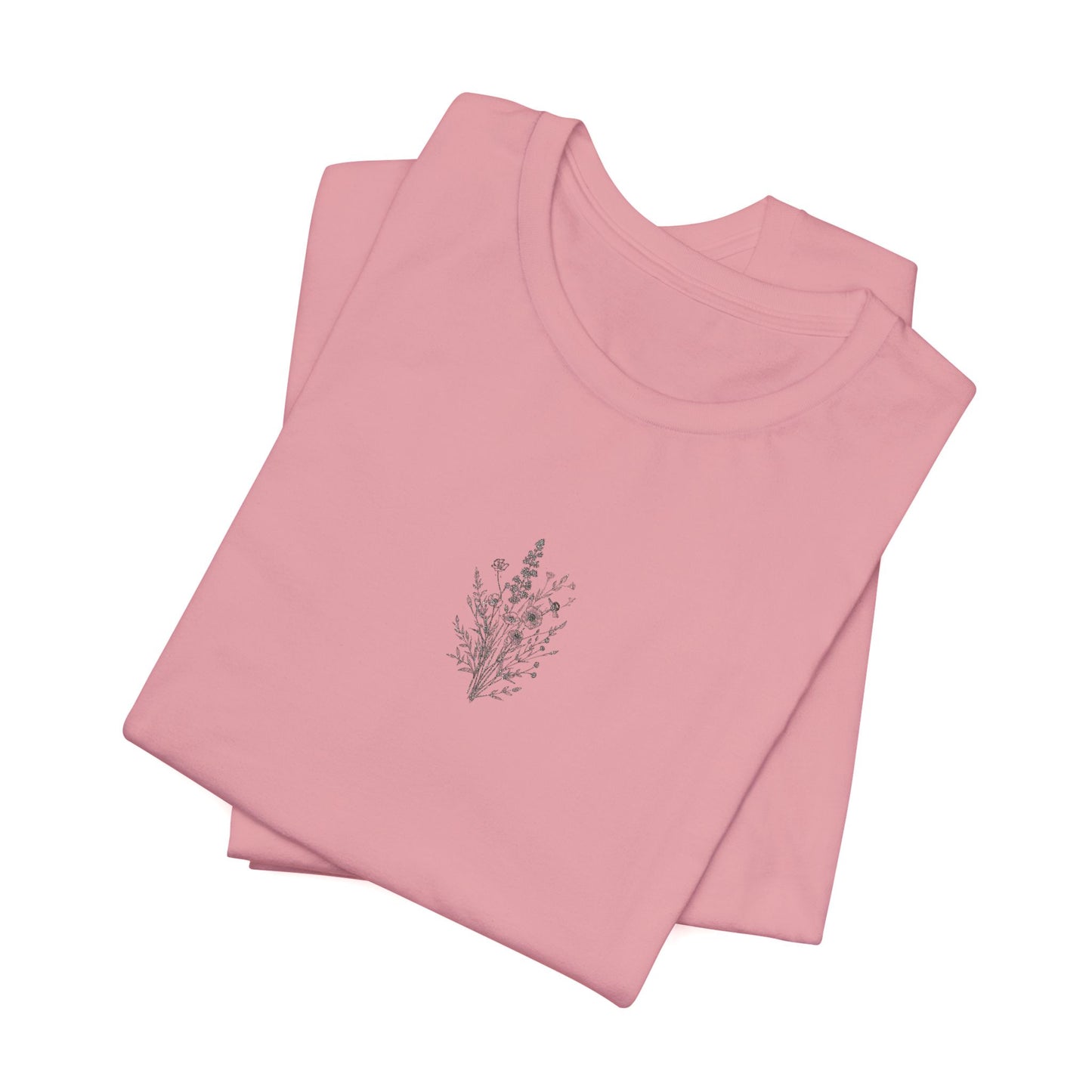 Floral Short Sleeve Tee, Unisex Casual T-Shirt, Perfect Gift for Plant Lovers, Summer Wardrobe Essential, Nature-Inspired Clothing, [...]