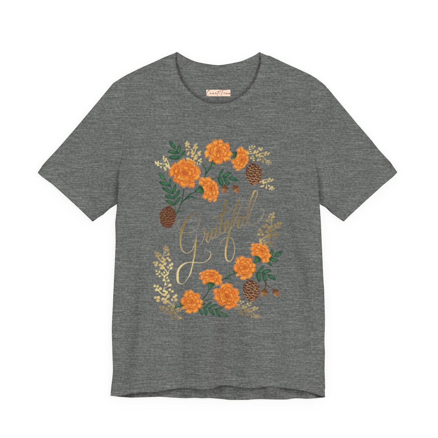 Grateful Floral Short Sleeve Tee