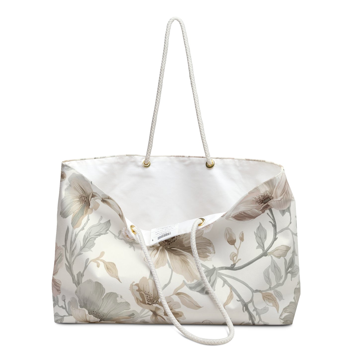 Chic Floral Weekender Bag for Travel, Tote for Beach, Getaway, Gym, Mother’s Day, Floral Design, Weekend Escape