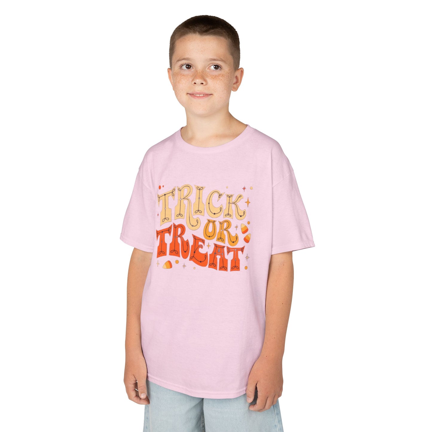 Kids Halloween Tee, Trick or Treat T-Shirt, Halloween Costume Shirt, Spooky Kids Apparel, Fall Festivity Tee