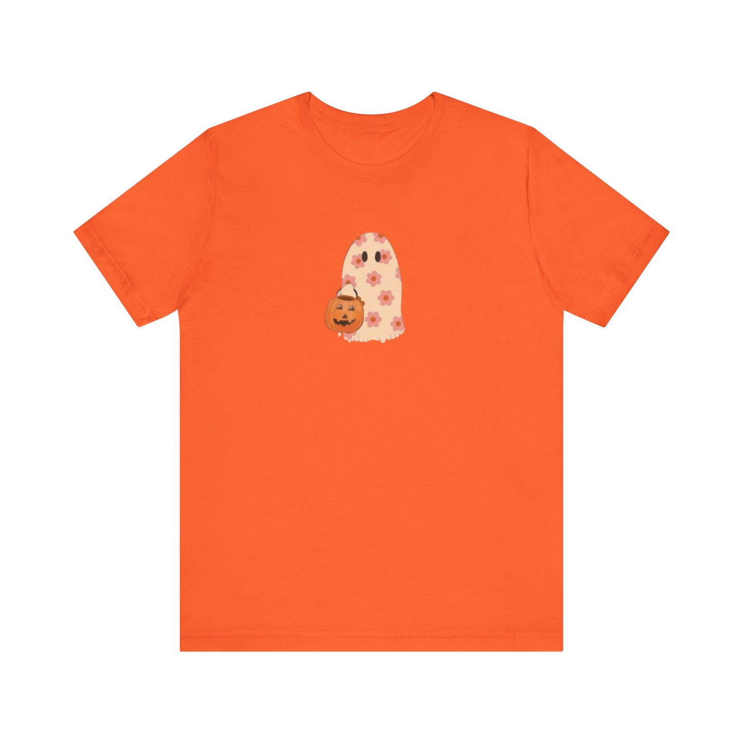 Halloween Ghost Tee, Cute Halloween Shirt, Pumpkin T-Shirt, Unisex Casual Wear, Spooky Season Apparel, Comfortable  Tee