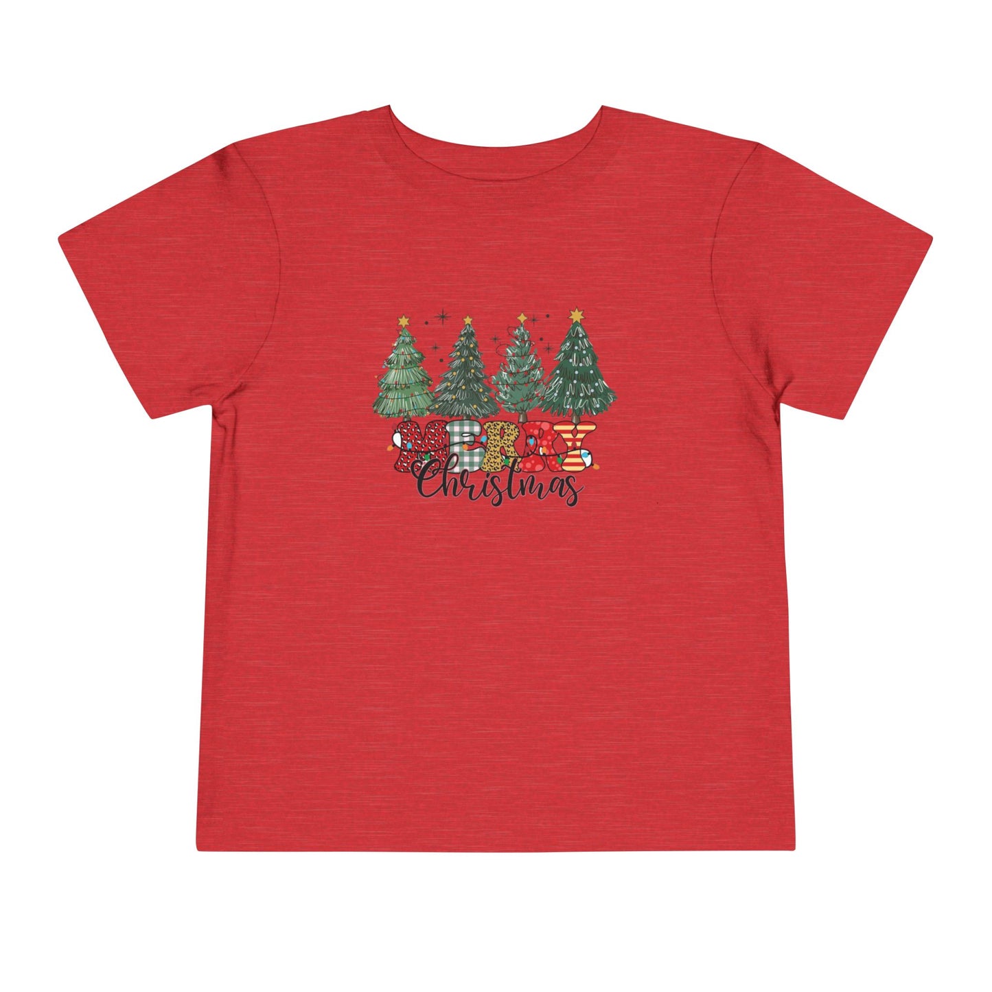Cozy Christmas Toddler Tee with Tree Design | Perfect for Holiday Photos, Gift, Family Gatherings, Christmas Celebrations, Kids Apparel