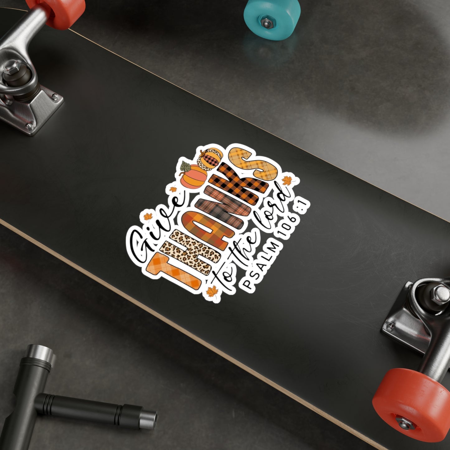 Give Thanks Vinyl Decals Psalm 106:1