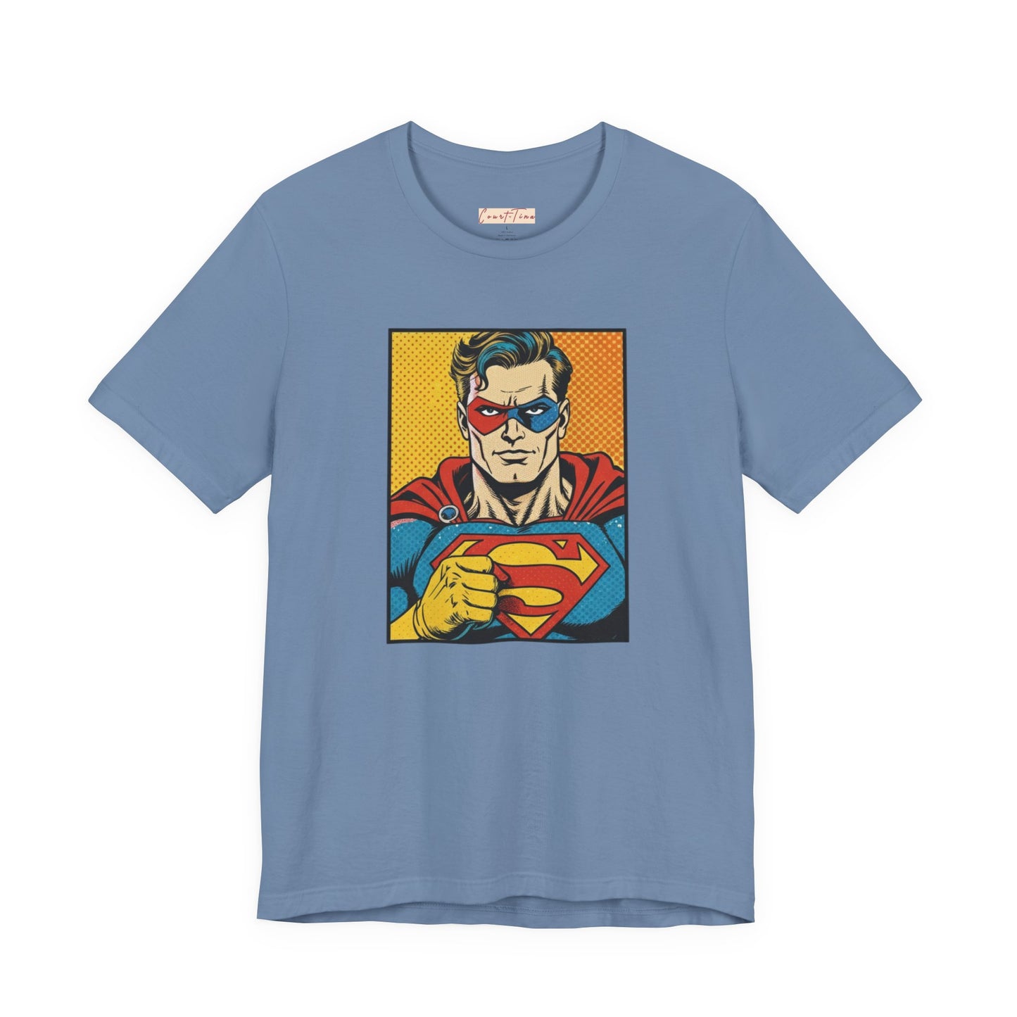 Retro Superhero Graphic Tee, Unisex T-Shirt, Fun Casual Wear, Comic Book Lover Gift, Birthday, Gift for Him/Her