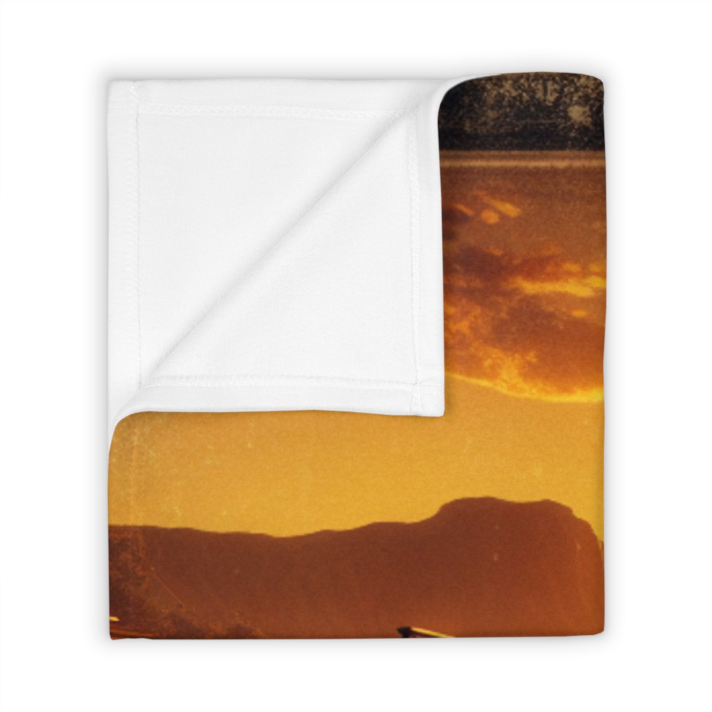 Western Sunset Throw Blanket, Cozy Home Decor, Nature Lover Gift, Cow Skull Design, Rustic Blanket for Hydroponics, Farmhouse Style