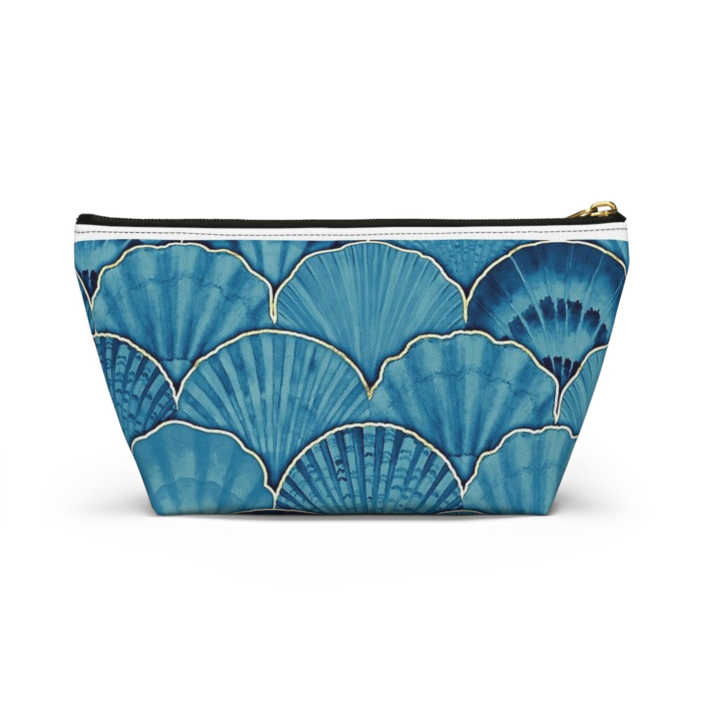 Ocean-Inspired Accessory Pouch, Cute Makeup Bag, Seashell Travel Organizer, Beach Lovers Gift, Nautical Cosmetic Case, Perfect for Summer