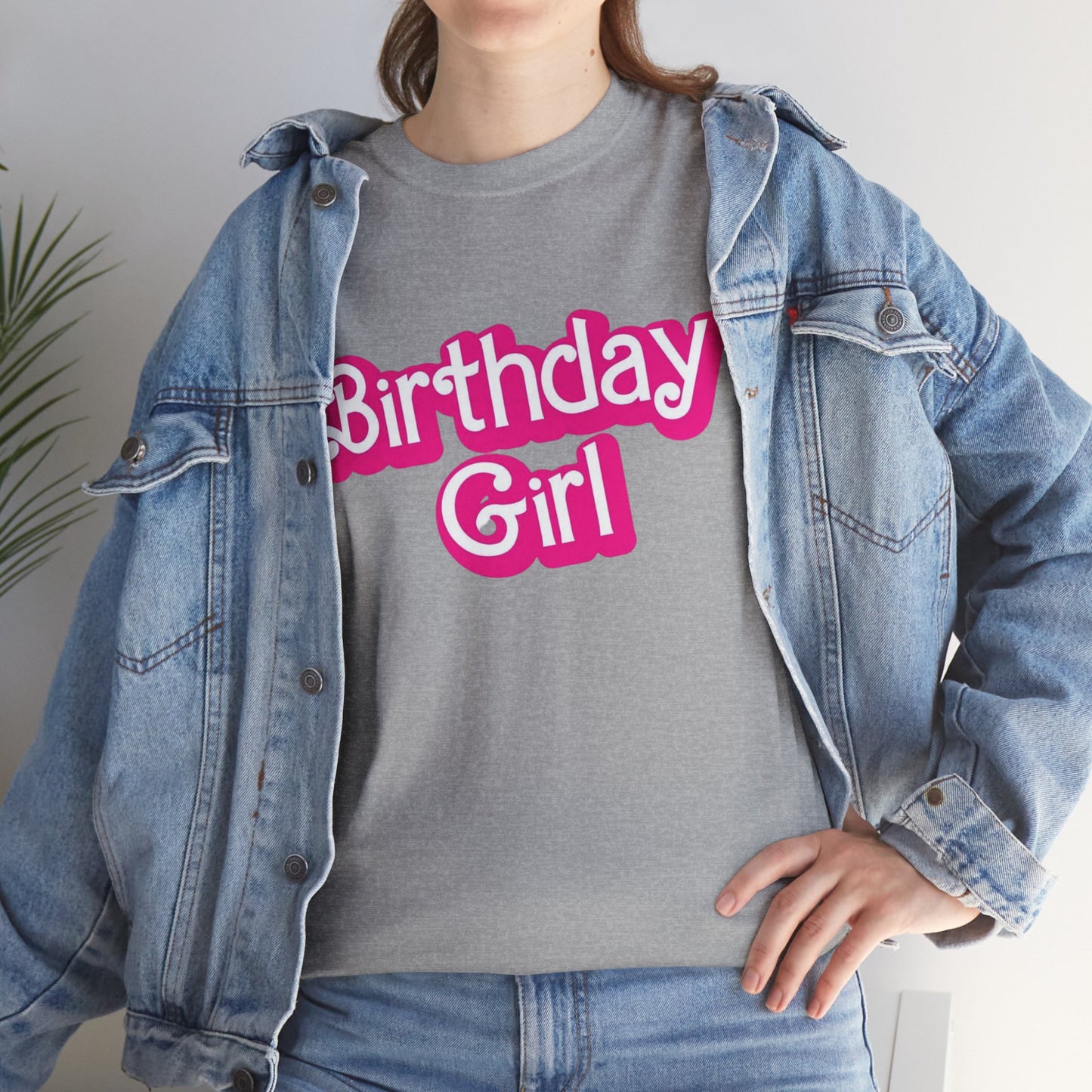 Birthday Girl Unisex Heavy Cotton Tee, Fun Party Tee, Birthday Celebration Shirt, Gift for Birthday Girl, Lounge Wear, Trendy Casual Top