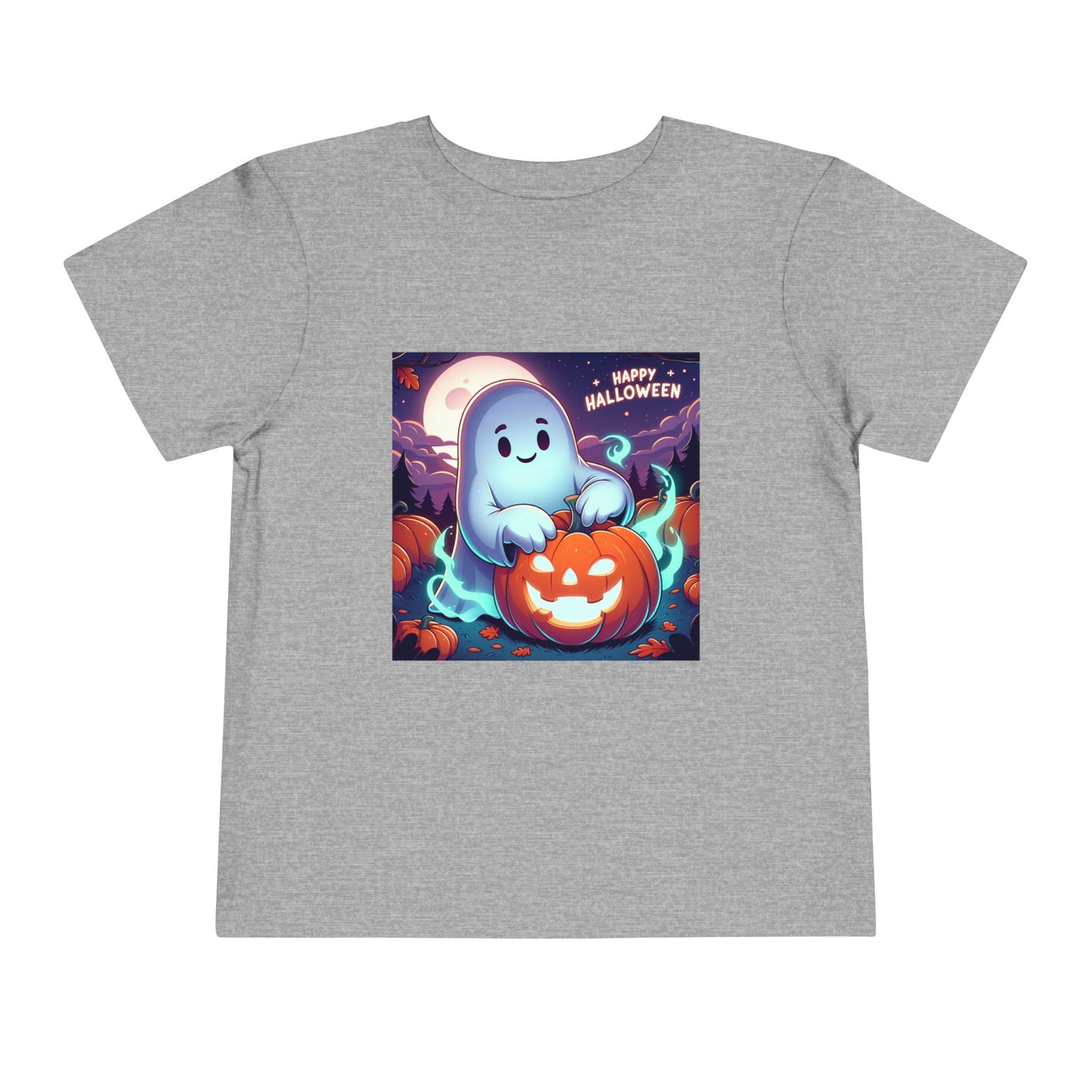 Happy Halloween Toddler Tee, Cute Kids Halloween Shirt, Ghost Pumpkin T-Shirt, Toddler Fall Apparel, Halloween Party Outfit