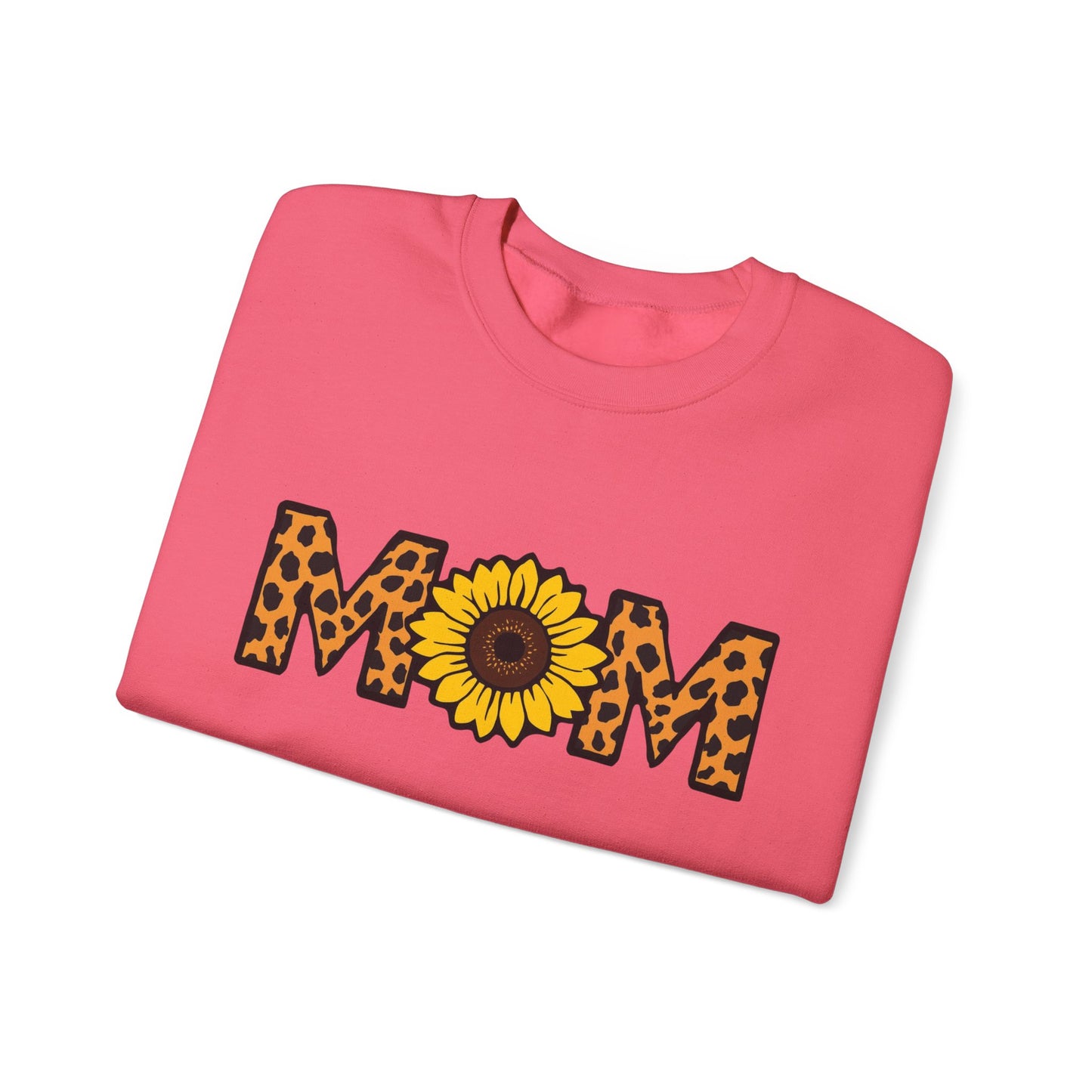 Sunflower Mom Crewneck Sweatshirt, Cozy Gift for Mothers, Mother's Day Apparel, Birthday Gift, Stylish Casual Wear