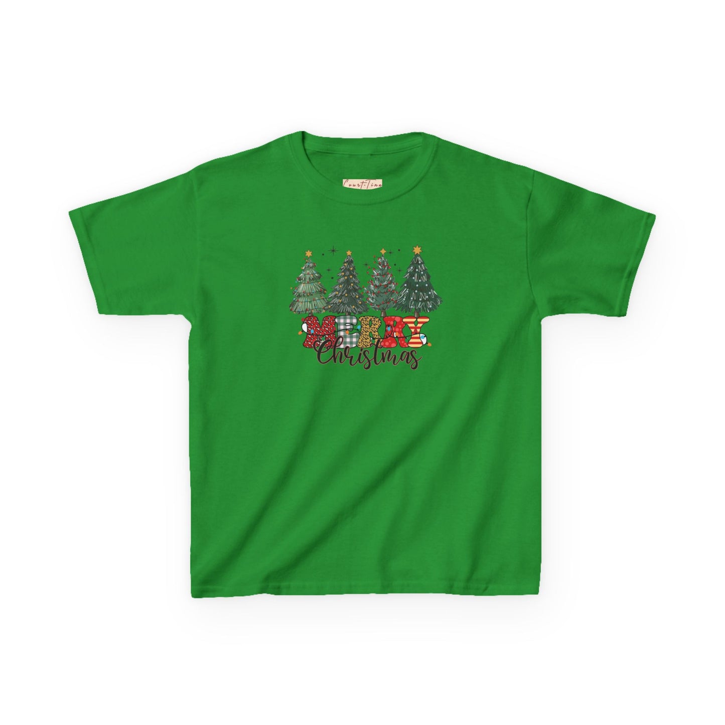 Merry Christmas Festive Kids Tee - Merry Christmas Design, Holiday Gift, Fun Family Outfits, Cute Christmas Apparel, Winter Merch