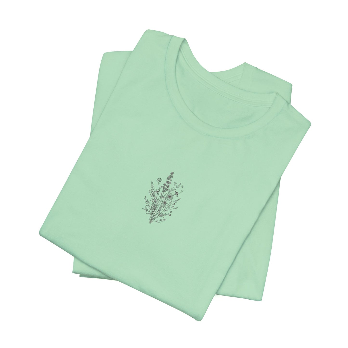 Floral Short Sleeve Tee, Unisex Casual T-Shirt, Perfect Gift for Plant Lovers, Summer Wardrobe Essential, Nature-Inspired Clothing, [...]