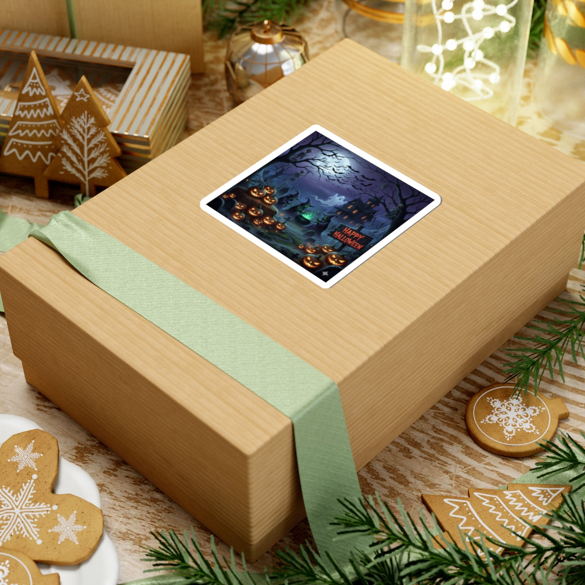 Halloween Kiss-Cut Stickers, Spooky Decor, Trick or Treat, Fall Festival, Party Favors, Boo-tiful Halloween