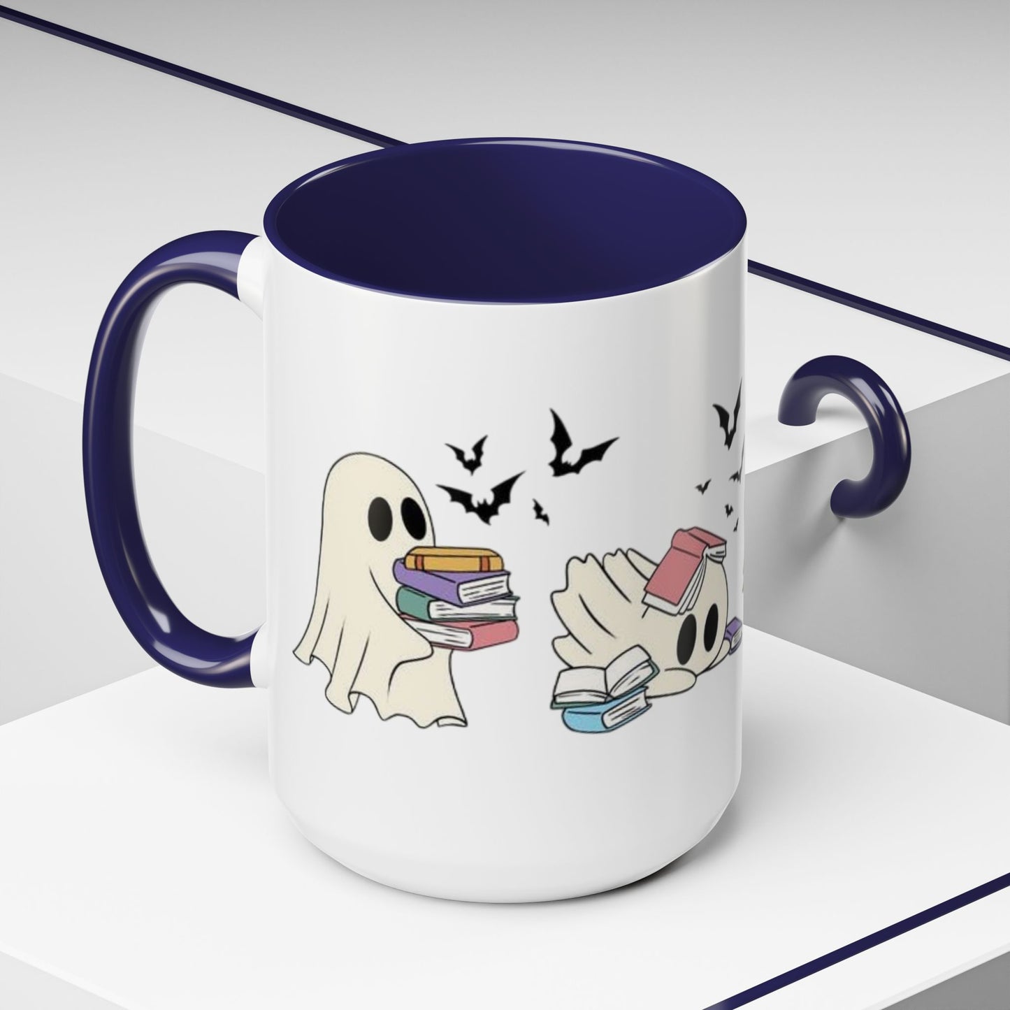 Ghostly Book Lover Coffee Mug - Spooky Reading Gift for Halloween, Literary Enthusiasts, Bookworm Accessories, Cute Ghost Mug, [...]